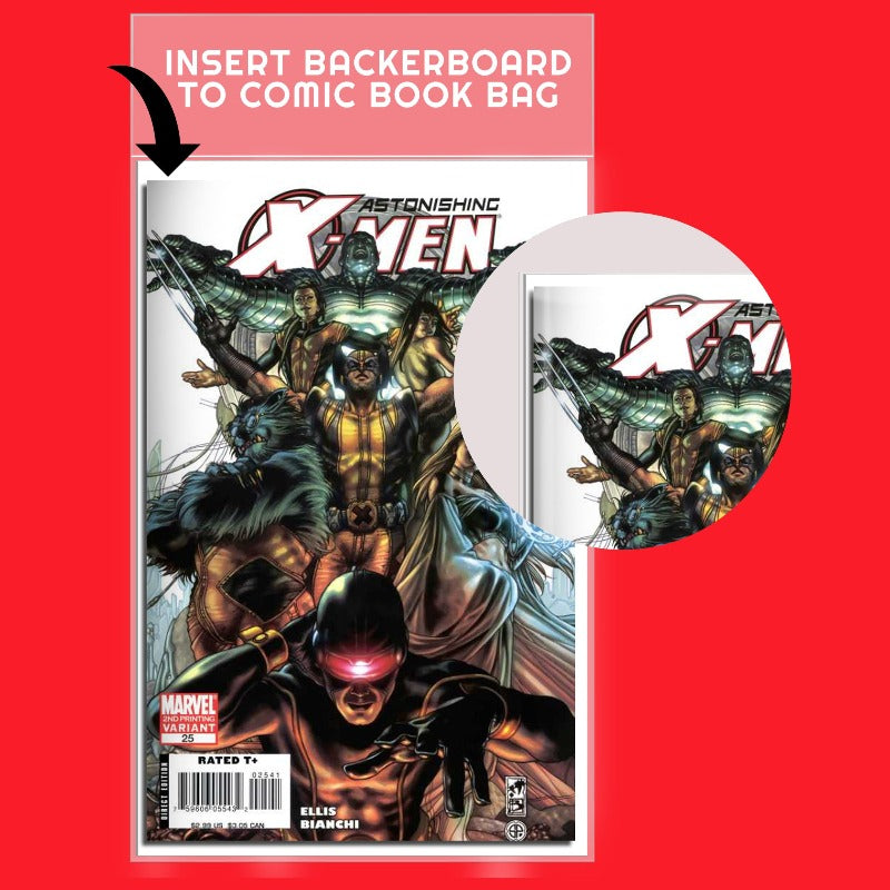Premium 24PT Comic Backer Boards - Acid-Free & Archival Safe for Current Age Size Comics - Perfect for Collecting, Storing & Protecting Comic Books