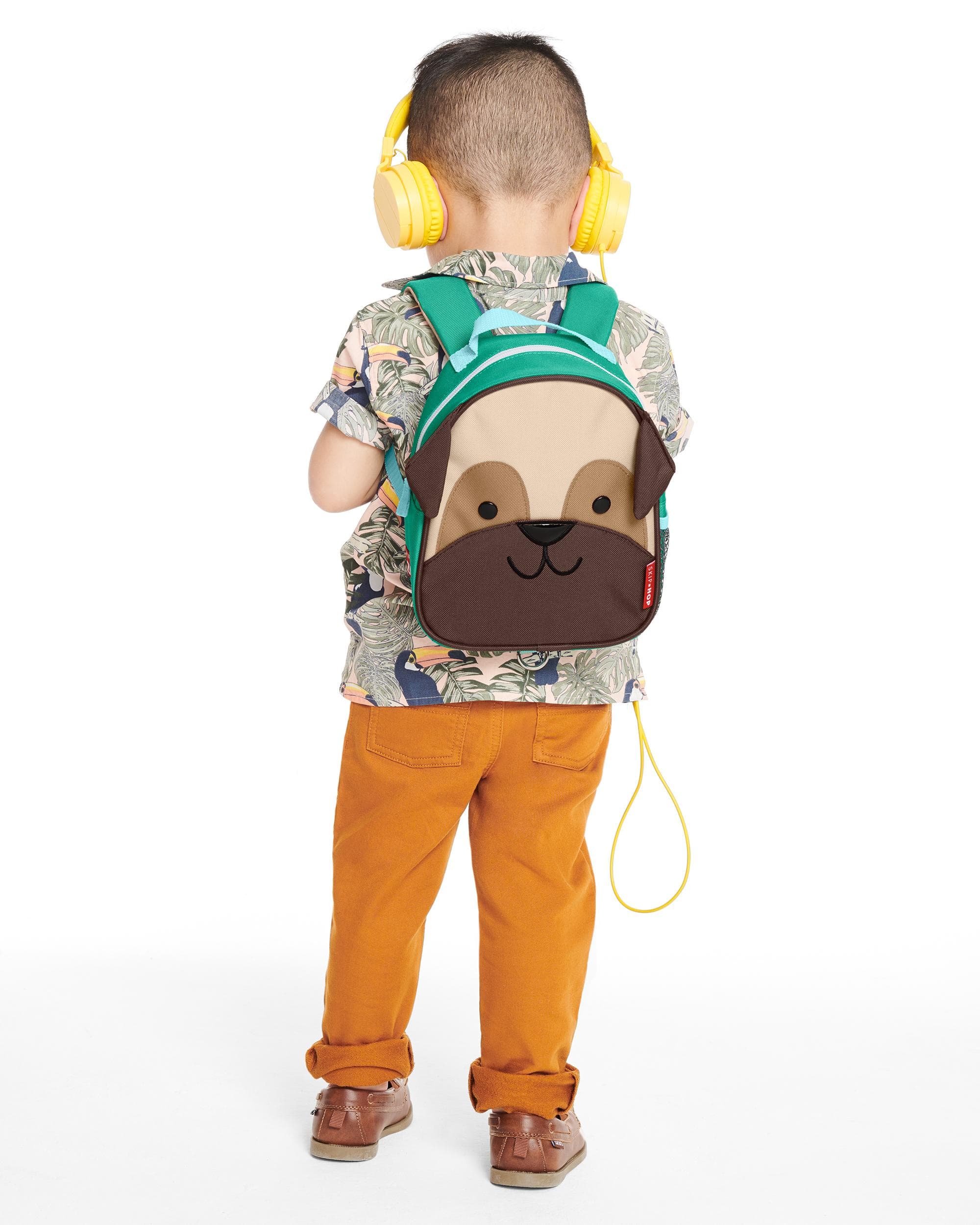 Skip Hop Zoo Mini Backpack with Safety Harness for Toddlers - Cute Animal-Themed Kids Travel Bag for Daycare, Preschool & Outdoor Adventures