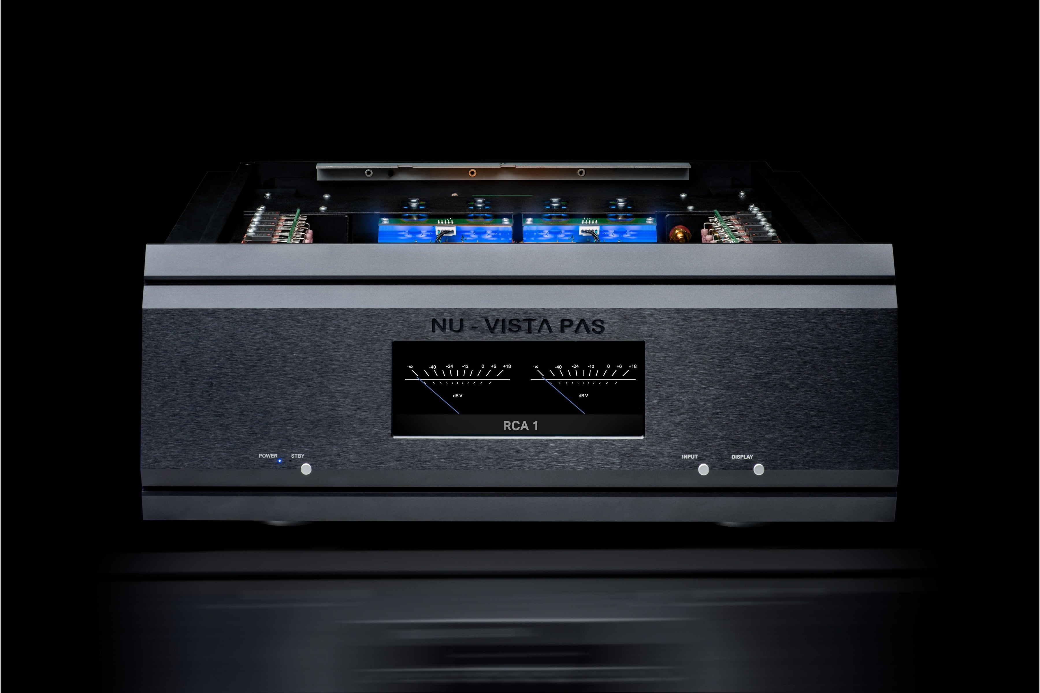 Musical Fidelity Nu Vista PAS Fully Balanced Discrete Stereo Power Amplifier with Separate PSU - High-End Audio System for Home Theater & Music Listening