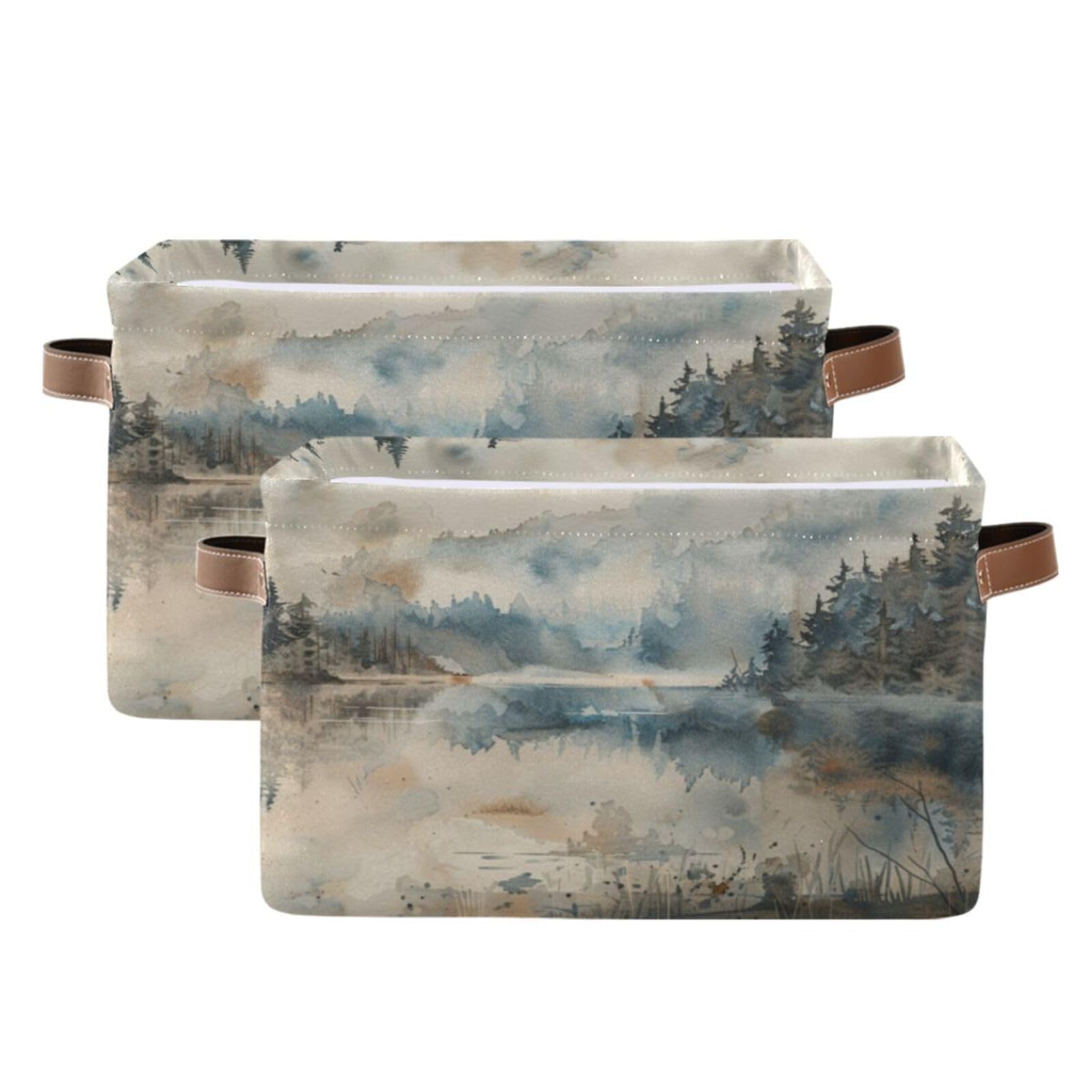 Large Fabric Storage Bins with Handles - Closet & Shelf Organizers for Clothes, Toys | Home Decor