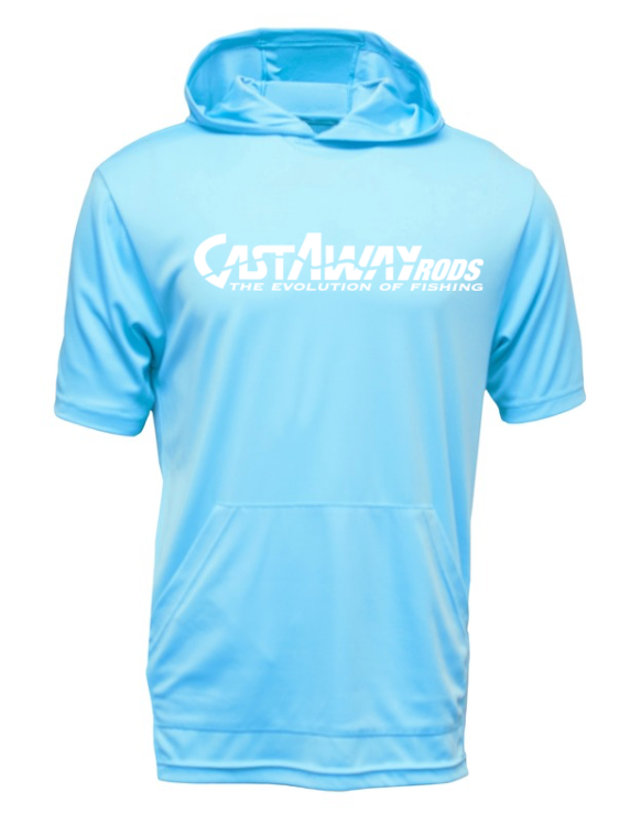 Xtreme Tek Men's Short Sleeve Hooded Performance Shirt - Moisture Wicking Athletic Top for Running, Gym & Outdoor Activities