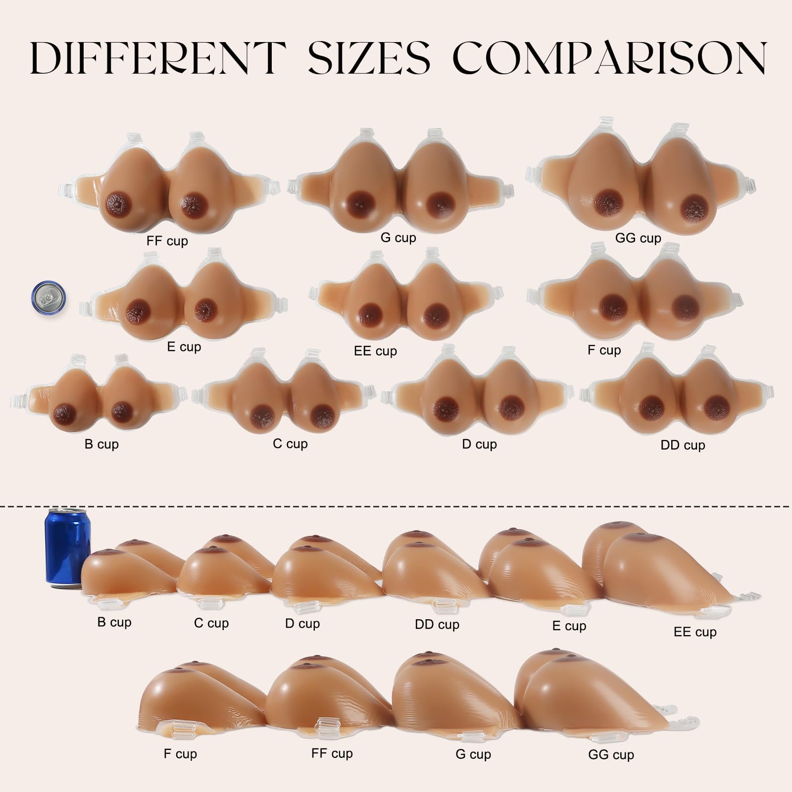 Vollence Silicone Breast Forms - Realistic Fake Boobs for Mastectomy, Crossdressing & Cosplay - Comfortable Prosthetic Enhancer for Women & Drag Queens - Perfect for Daily Wear, Costumes & Confidence Boost