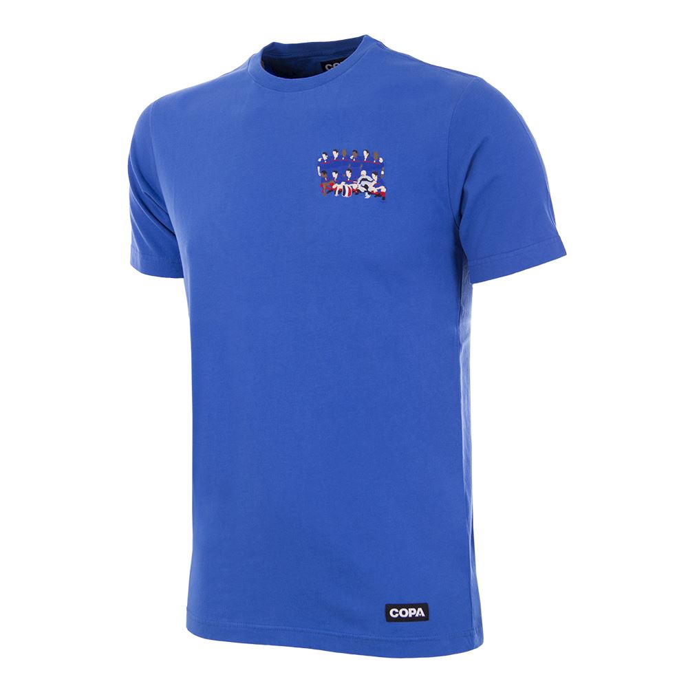 COPA France 2000 European Champions Embroidered Football T-Shirt - Vintage Soccer Jersey for Fans & Collectors