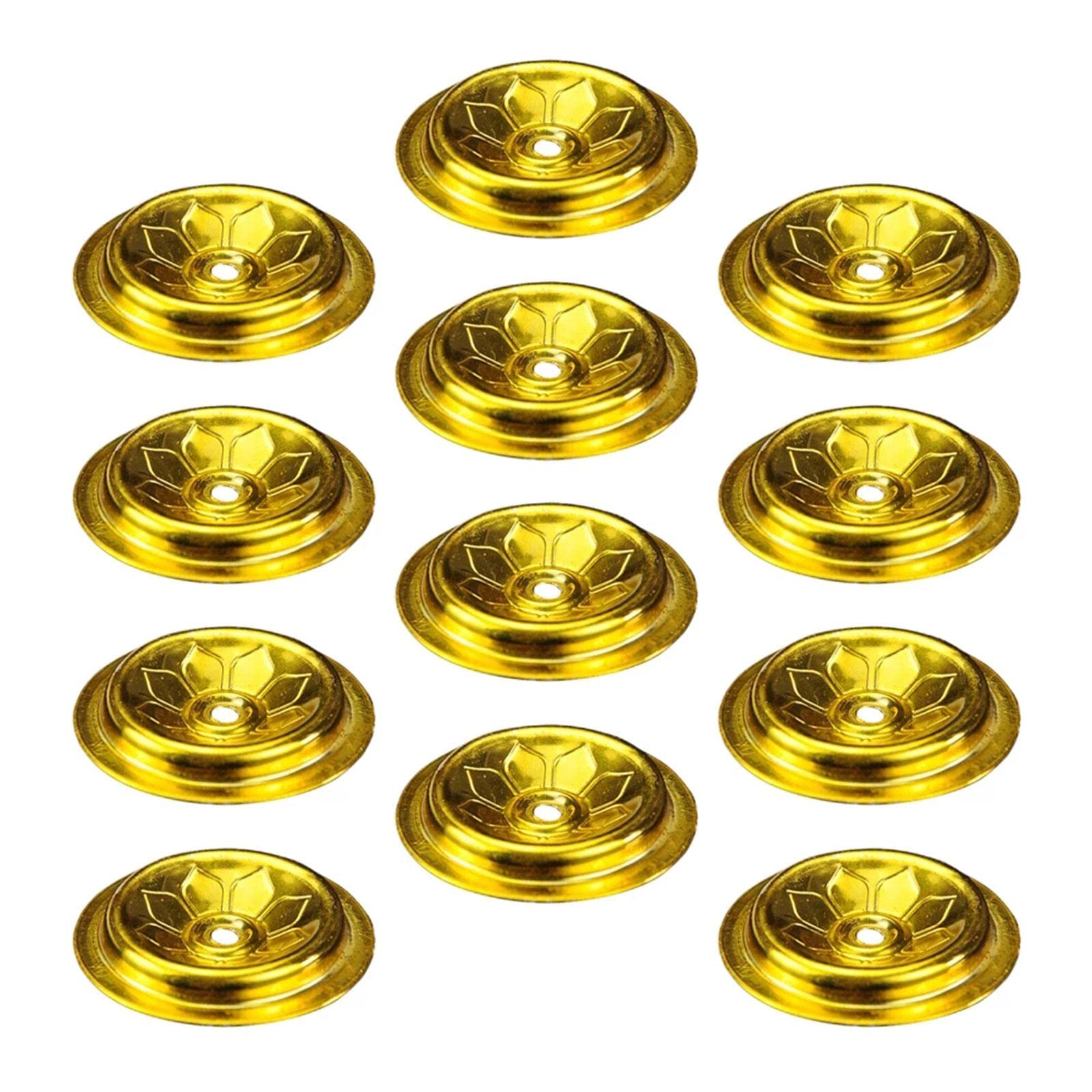 BNF® 12Pcs Oil Lamp Floating Wicks Holder - Aluminum Candle Wick Rack for Oil Lamps - Perfect for Emergency Lighting, Outdoor Camping, and Home Decor