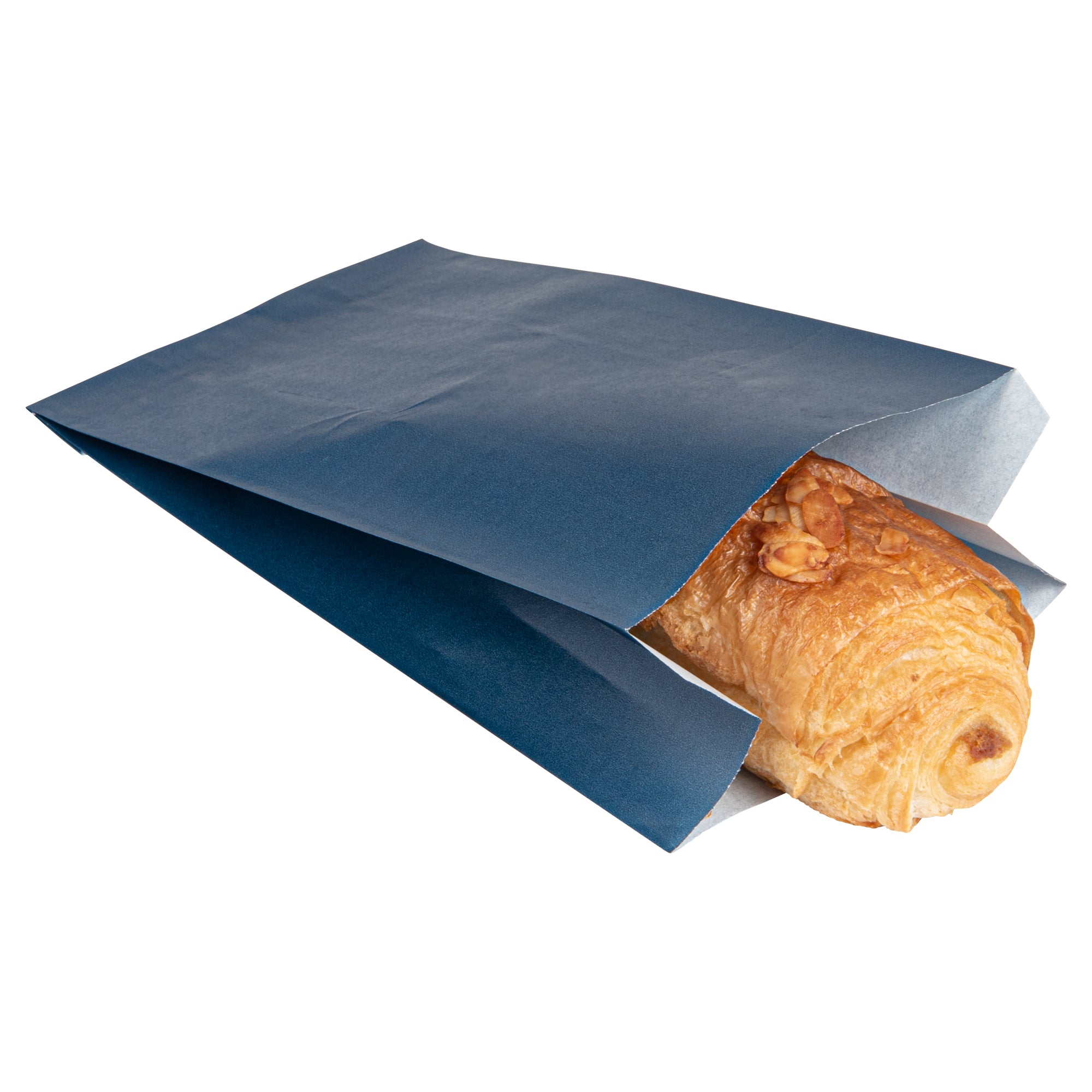 Midnight Blue Paper French Fry & Snack Bags - 5x3x8.75 Inches (100 Count) - Perfect for Parties, Food Trucks & Restaurants