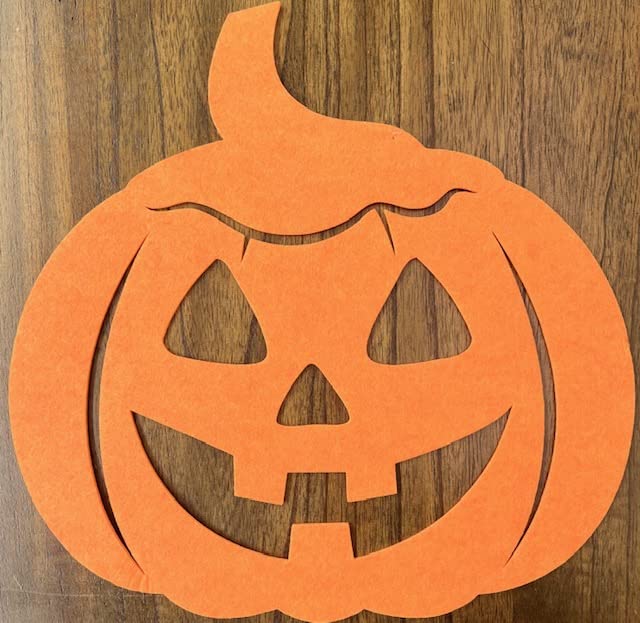 Thanksgiving Party Supplies - Fall Theme Felt Pumpkin Placemat (1 Piece) for Autumn Decor & Holiday Table Setting