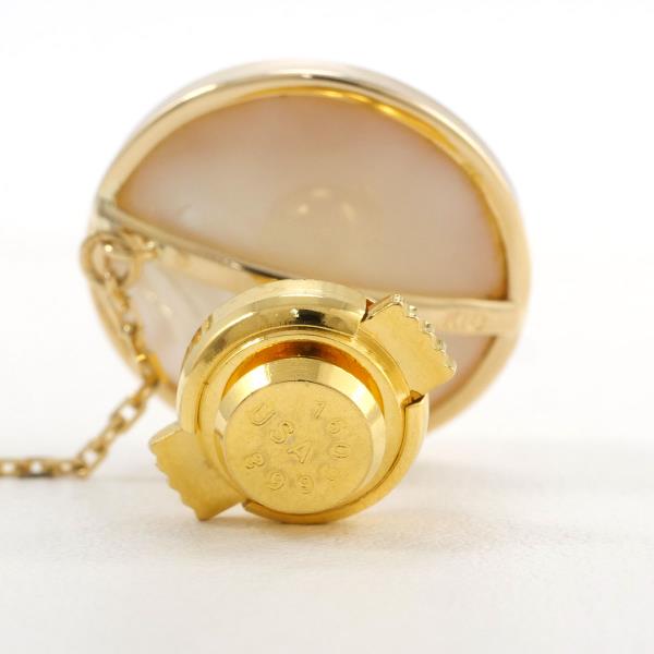 18K Yellow Gold Alloy Mabe Pearl Brooch Pin - Vintage Elegant Pearl Jewelry for Women - Perfect for Weddings, Parties & Special Occasions