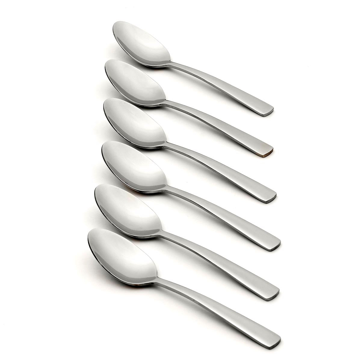 Premium Nocha Cocktail Spoon Set of 6 - Stainless Steel Bar Mixing Spoons for Cocktails, Iced Coffee & Desserts - Perfect for Home Bars, Parties & Professional Bartenders