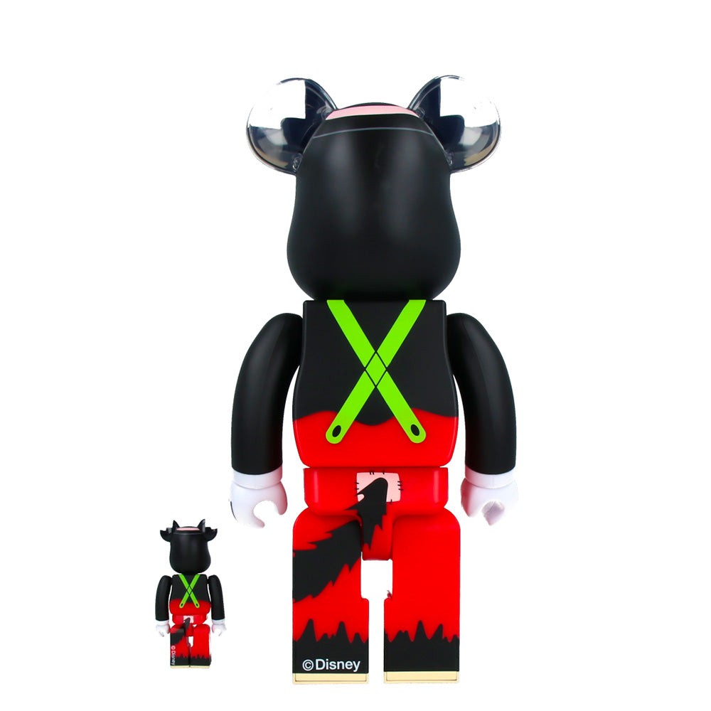 400% & 100% Bearbrick The Big Bad Wolf Collectible Figure - Perfect for Home Display, Office Decor & Anime Fans Collection
