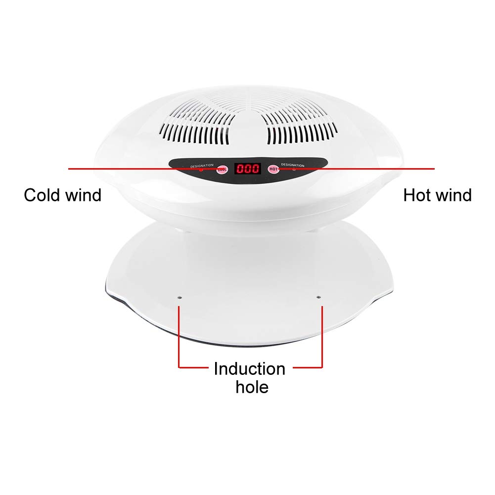 Fast Drying UV Gel Nail Dryer - Hot & Cold Air Dual Mode Nail Polish Dryer Fan with US Plug 110V for Professional Manicure & Pedicure | Perfect for Salon, Home Use & Nail Art Enthusiasts