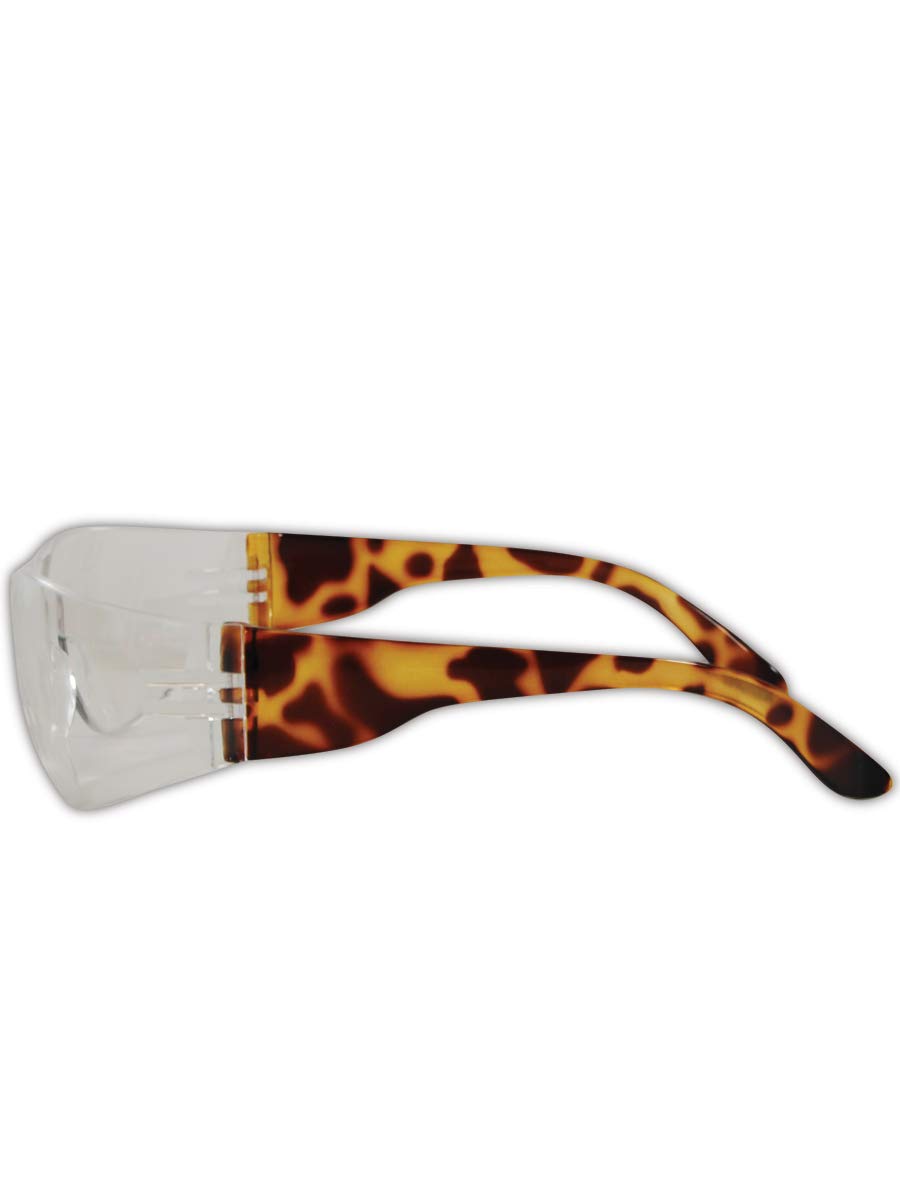 Wraparound Safety Glasses - ANSI Z87.1 Certified Protective Eyewear for Work, Construction & DIY Projects | Clear Anti-Fog Lenses, Comfortable Fit