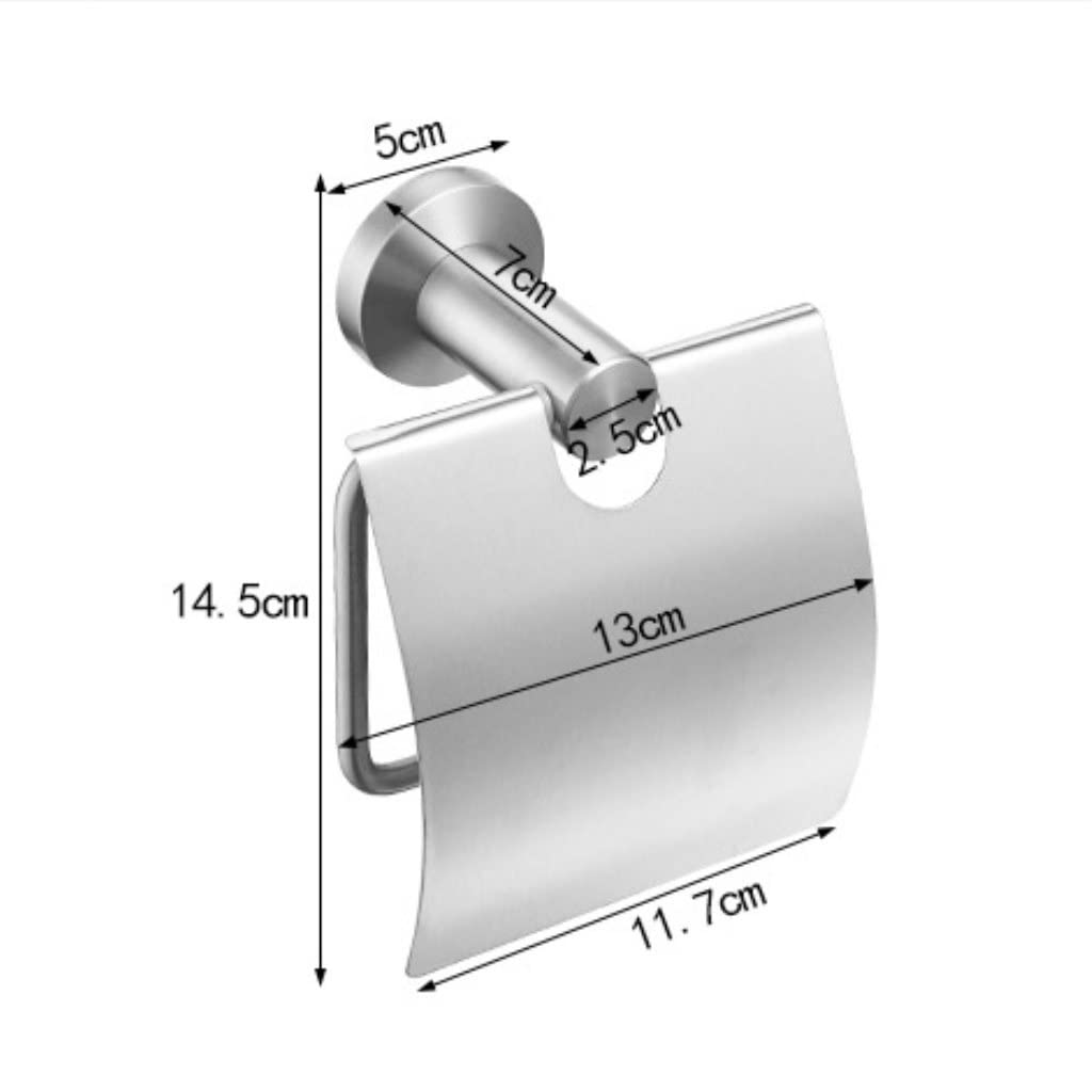 Grafken 304 Stainless Steel Toilet Paper Holder - Gold Bathroom Tissue Roll Holder with Perforated Design for Easy Tear | Perfect for Home, Office, and RV Bathrooms