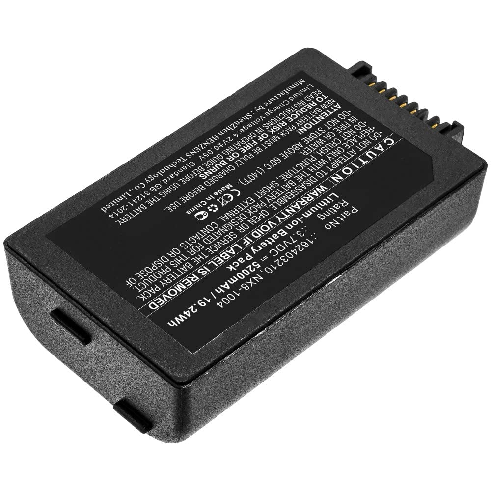 Synergy Digital Barcode Scanner Battery - 5200mAh Li-ion 3.7V Replacement Battery for Handheld 162403210 Barcode Scanner | Ultra High Capacity | Perfect for Retail, Warehouse & Inventory Management