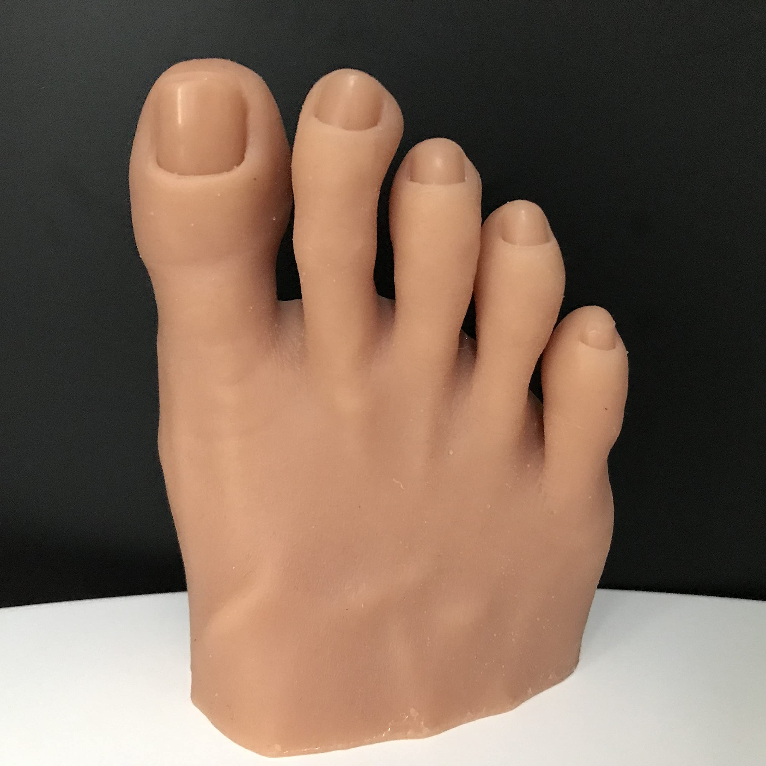 Professional Nail Art Training Silicone Mannequin Foot Model with Detachable Nail Tips - Perfect for Salon Practice, Nail Display & Pedicure Training - Ideal for Beginners & Professionals