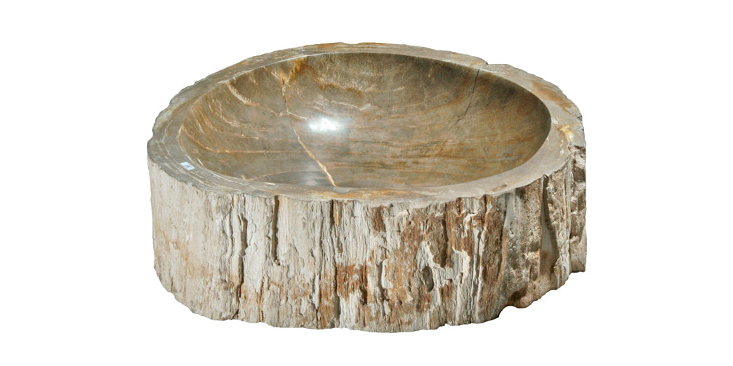 Natural Petrified Wood Sink - 20-25 Inch Bathroom Vanity - Unique Stone Basin for Rustic & Modern Home Decor - Perfect for Bathroom, Kitchen, or Outdoor Living Spaces
