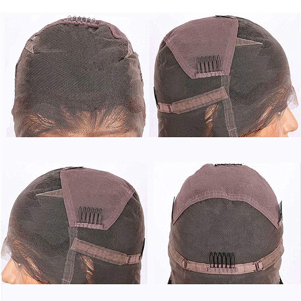 Short Bob Full Lace Front Human Hair Wigs with Baby Hair for Black Women - Brazilian Virgin Hair, Pre-Plucked Hairline, Natural Wavy & Curly Styles - Perfect for Daily Wear, Parties & Special Occasions