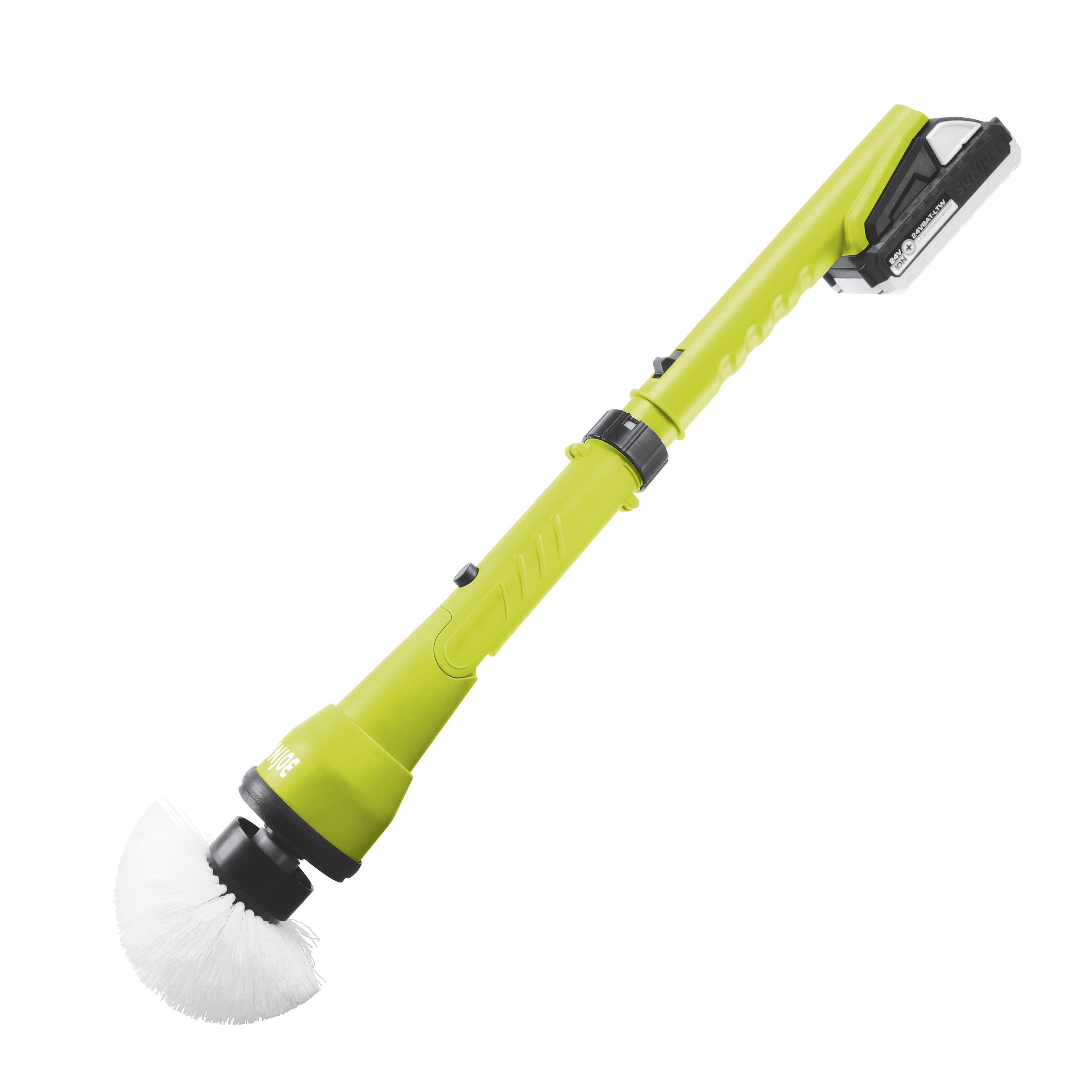 Sun Joe 24V Cordless Power Scrubber - Heavy Duty Indoor/Outdoor Cleaning Tool with 4 Attachments | 1000 OPM Oscillating Brush for Tile, Grout, Bathtubs & Tire Rims | Includes 1.3Ah Battery & Charger | Perfect for Deep Cleaning Bathrooms, Kitchens & Outdoor Surfaces