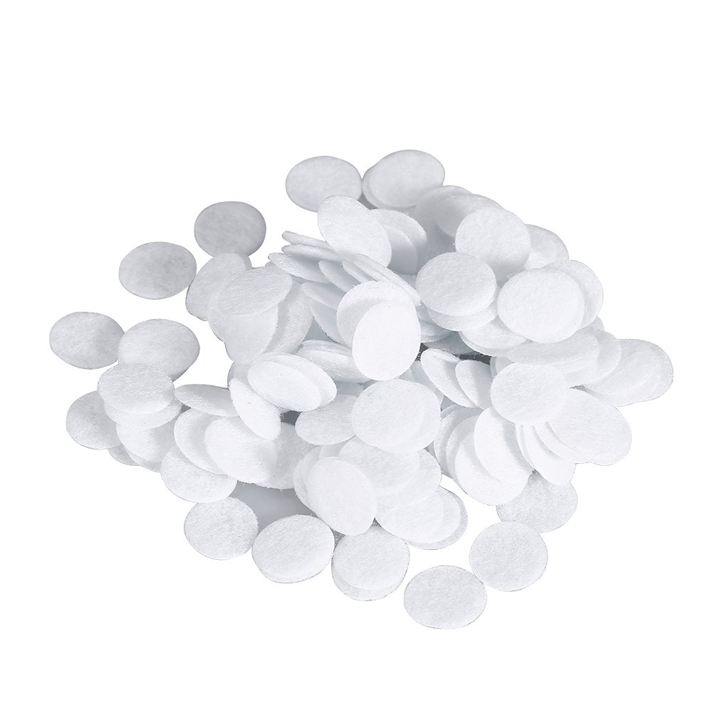 100 Pcs Cotton Filter Pads - 7 Sizes (25mm) Round Cotton Facial Filters for Blackhead Removal, Beauty Machine & Skin Care - Safe, Clean & Reusable for Spa, Salon & Home Use