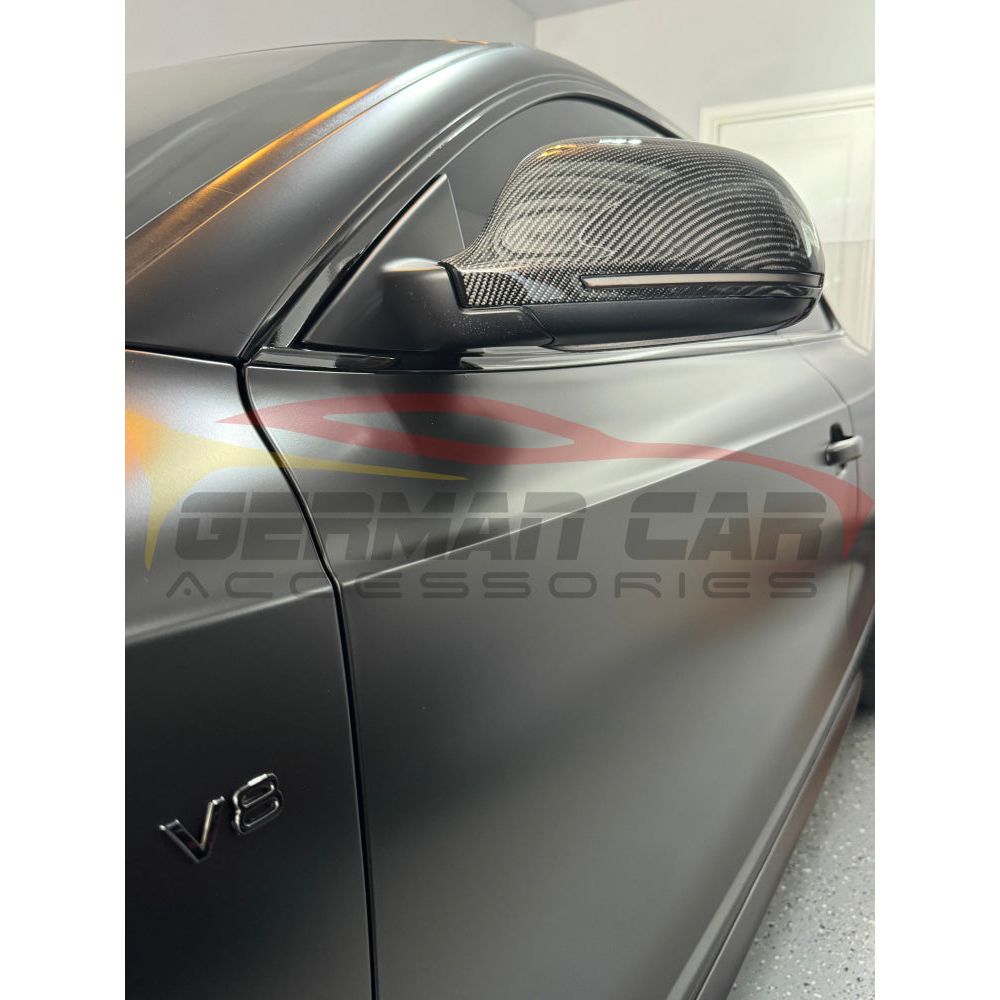 2008-2009 Audi A5/S5/RS5 Carbon Fiber Mirror Covers - B8 A5/S5/RS5 Replacement Parts | Enhance Style & Protection for Your Luxury Car