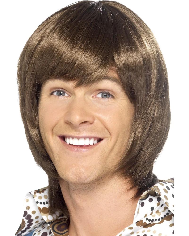70s Heartthrob Short Brown Wig - Vintage Retro Style Synthetic Hairpiece for Women - Perfect for Cosplay, Halloween, and 70s Themed Parties