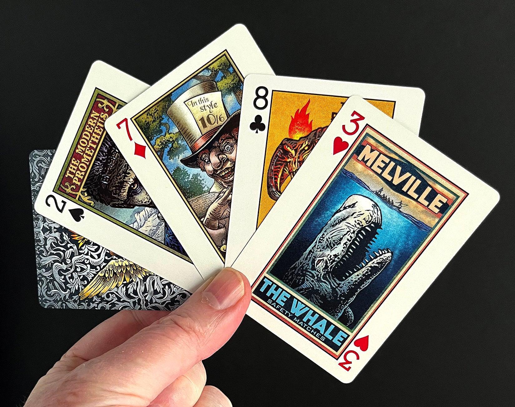 Biblioluminous Playing Cards - Premium Glow in The Dark Deck for Magic Tricks, Poker Nights & Game Parties - Perfect for Cardistry, Collectors & Unique Gifts