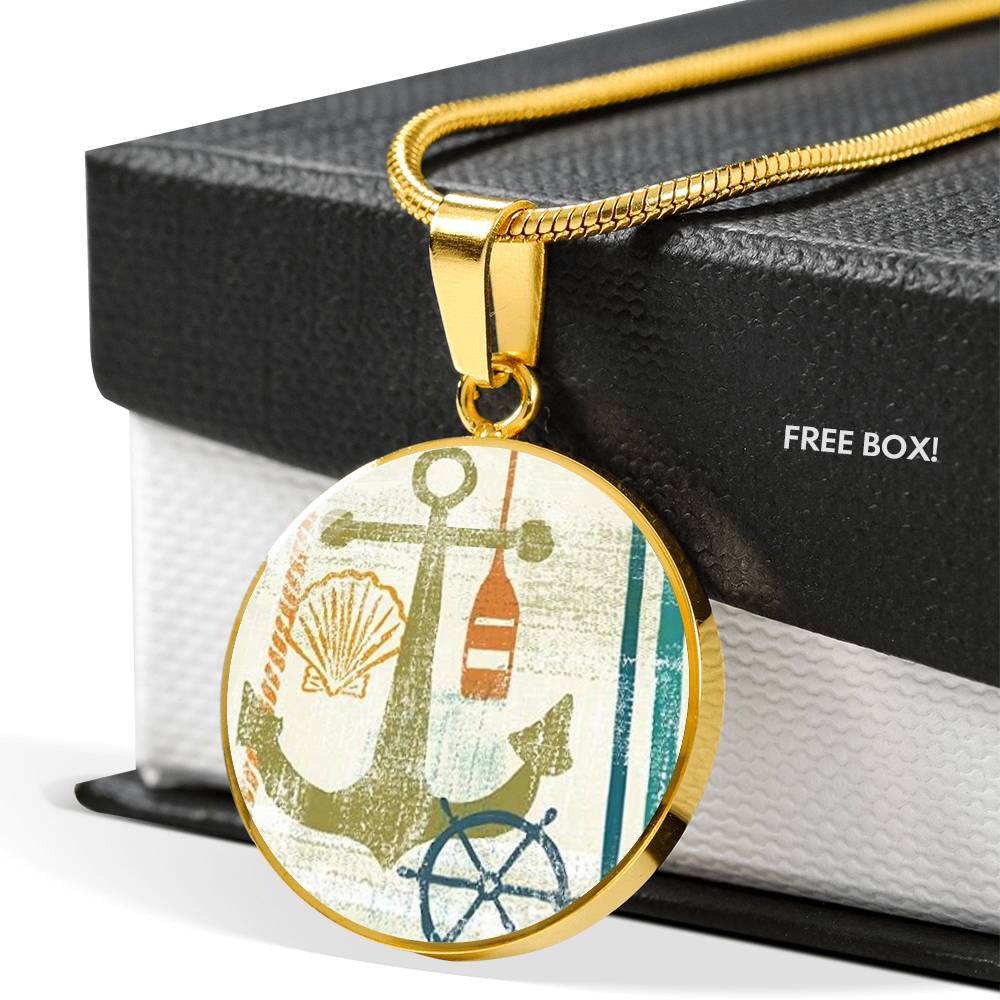 Anchor Necklace for Women - Nautical Jewelry with Beachy Style - Perfect for Summer Vacation, Beach Parties & Boho Fashion
