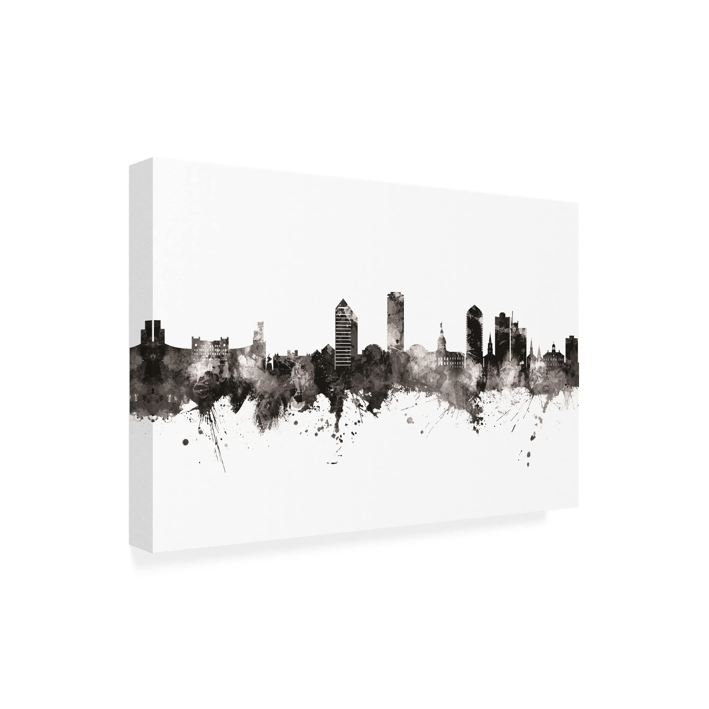 Trademark Fine Art 'Tallahassee Florida Skyline' Canvas Wall Art Print by Michael Tompsett - Perfect for Living Room, Office & Home Decor