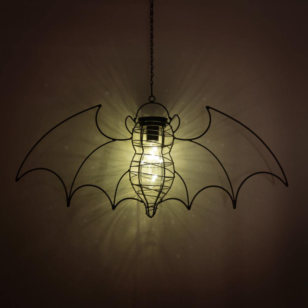 Bat Lantern - Halloween Decorations, Spooky Outdoor Lighting for Parties & Home Decor | Perfect for Halloween Night, Garden, and Patio