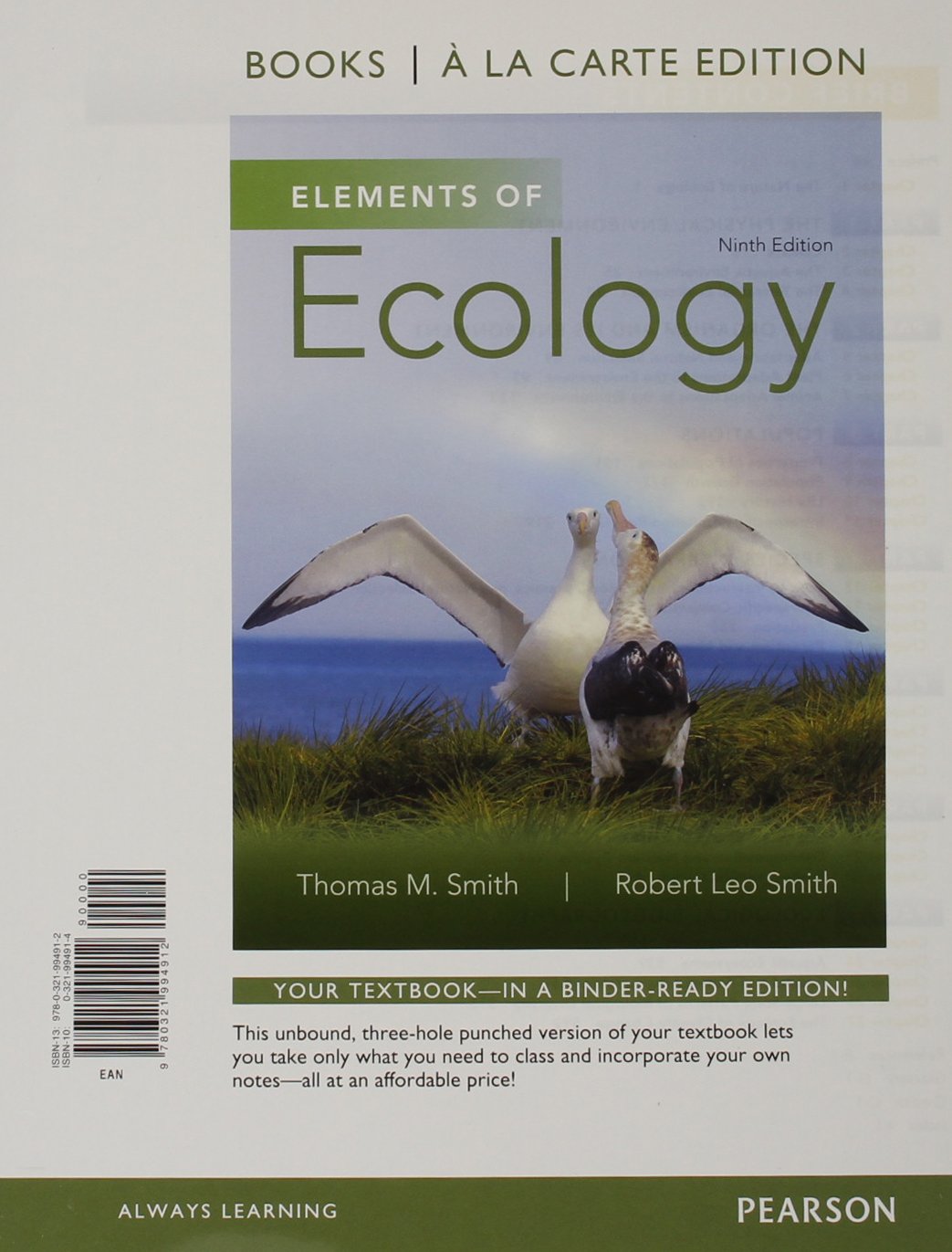 Elements of Ecology, Books a la Carte Edition - Ecology Textbook for College Students & Environmental Science Studies - Perfect for Classroom Learning & Self-Study