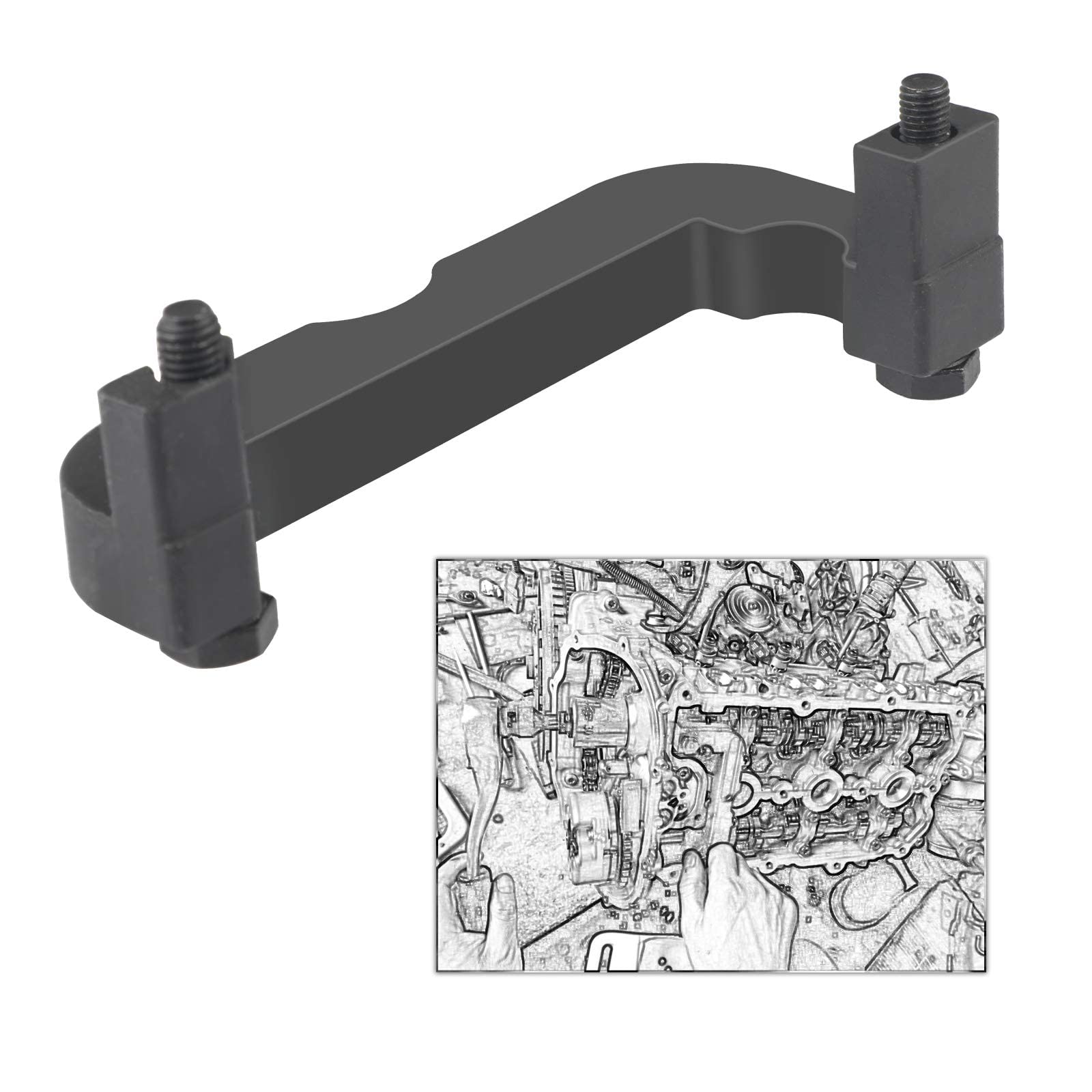 BELEY Engine Camshaft Timing Belt Locking Tool Kit for VW Audi 2.4L 2.8L 3.2L 4.2L 3.0T - OEM T40133 T40070 Replacement - Perfect for Timing Belt Replacement & Engine Repair