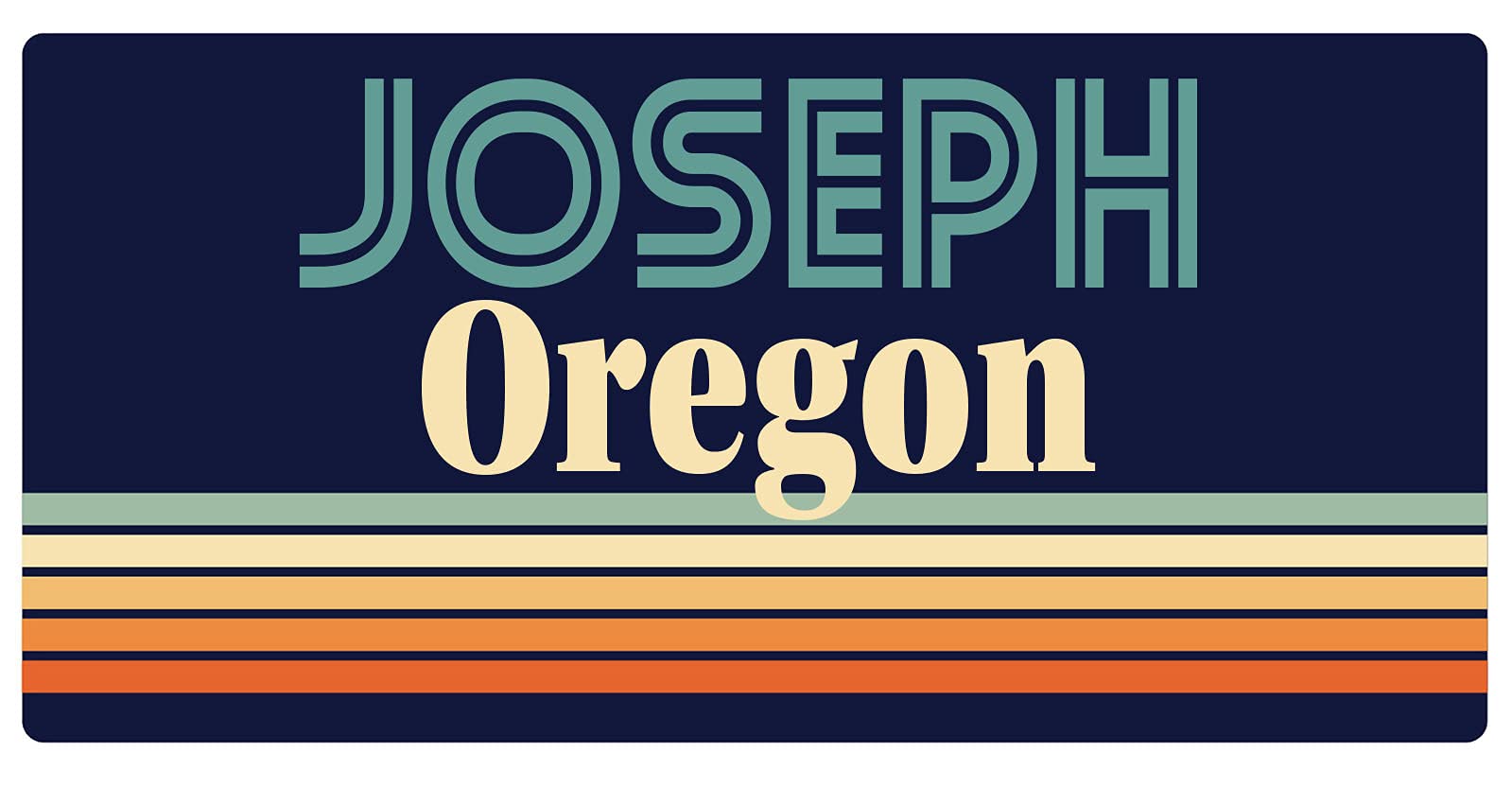 Joseph Oregon 5 x 2.5-Inch Retro Fridge Magnet - Vintage Style Decorative Refrigerator Magnet for Kitchen, Office & Home Decor - Perfect for Collectors & Gift Giving