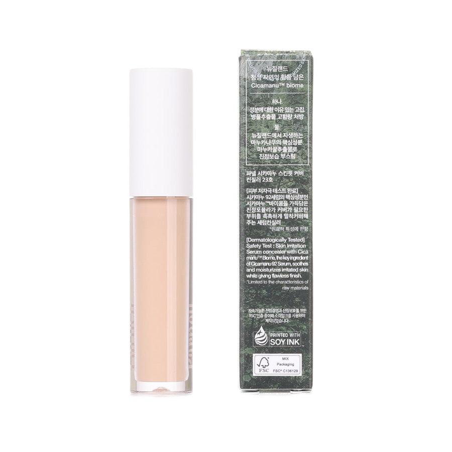PARNELL Cicamanu Skin Fit Cover Concealer No.23 (5g) - Full Coverage Liquid Concealer for Dark Circles & Blemishes - Perfect for Everyday Makeup & Photo Shoots