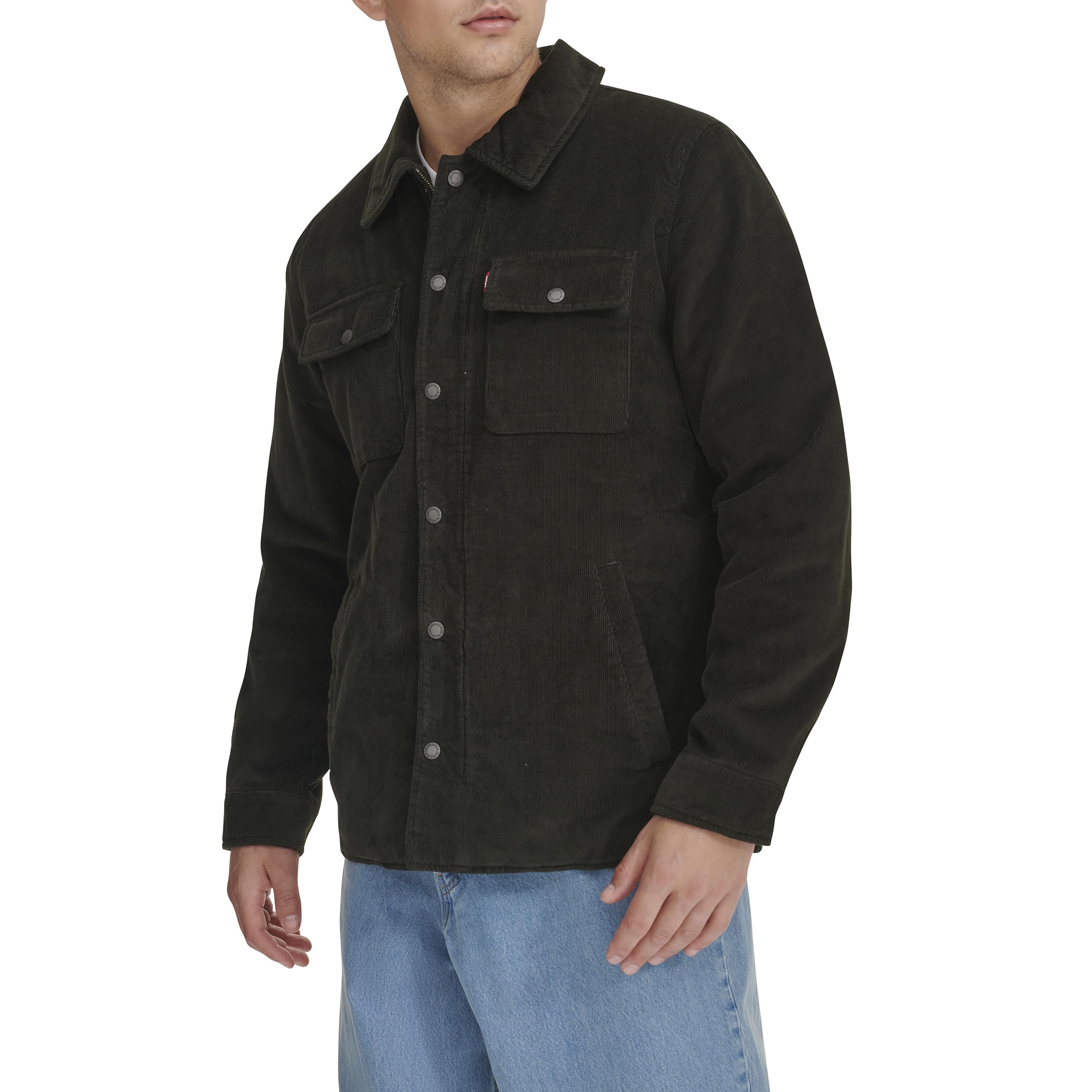 Levi's Men's Corduroy Shirt Jacket - Stylish Casual Button-Up for Fall & Winter | Perfect for Outdoor Adventures, Layering & Everyday Wear