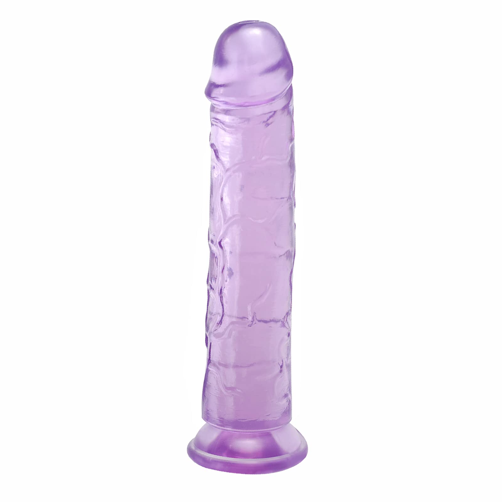 7 Inch Realistic Small Dildo with Strong Suction Cup - Soft Purple Adult Sex Toy for Women & Couples - Perfect for Solo Play, Couples Fun & BDSM Exploration