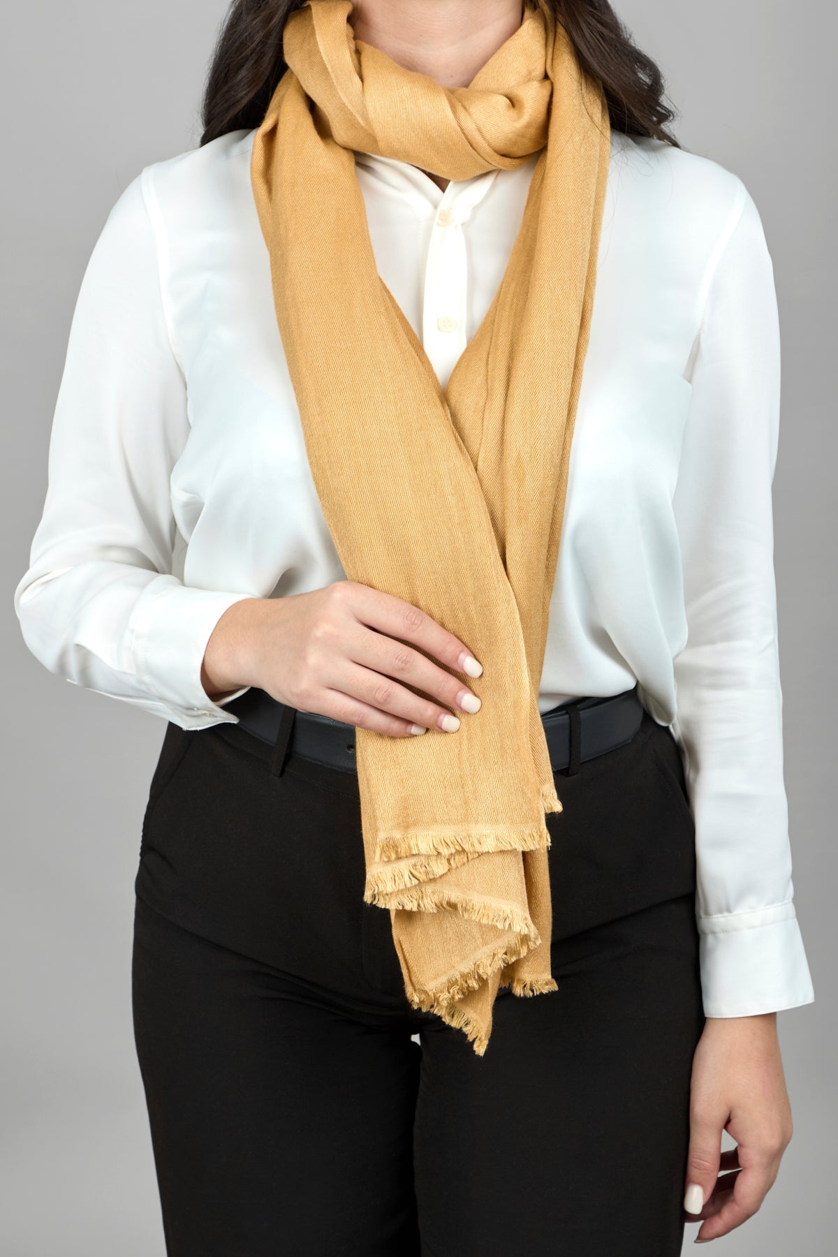 Luxury Cashmere Silk Scarf with Elegant Eyelash Fringe - Perfect for Women's Fashion Accessories, Gift Giving & Special Occasions