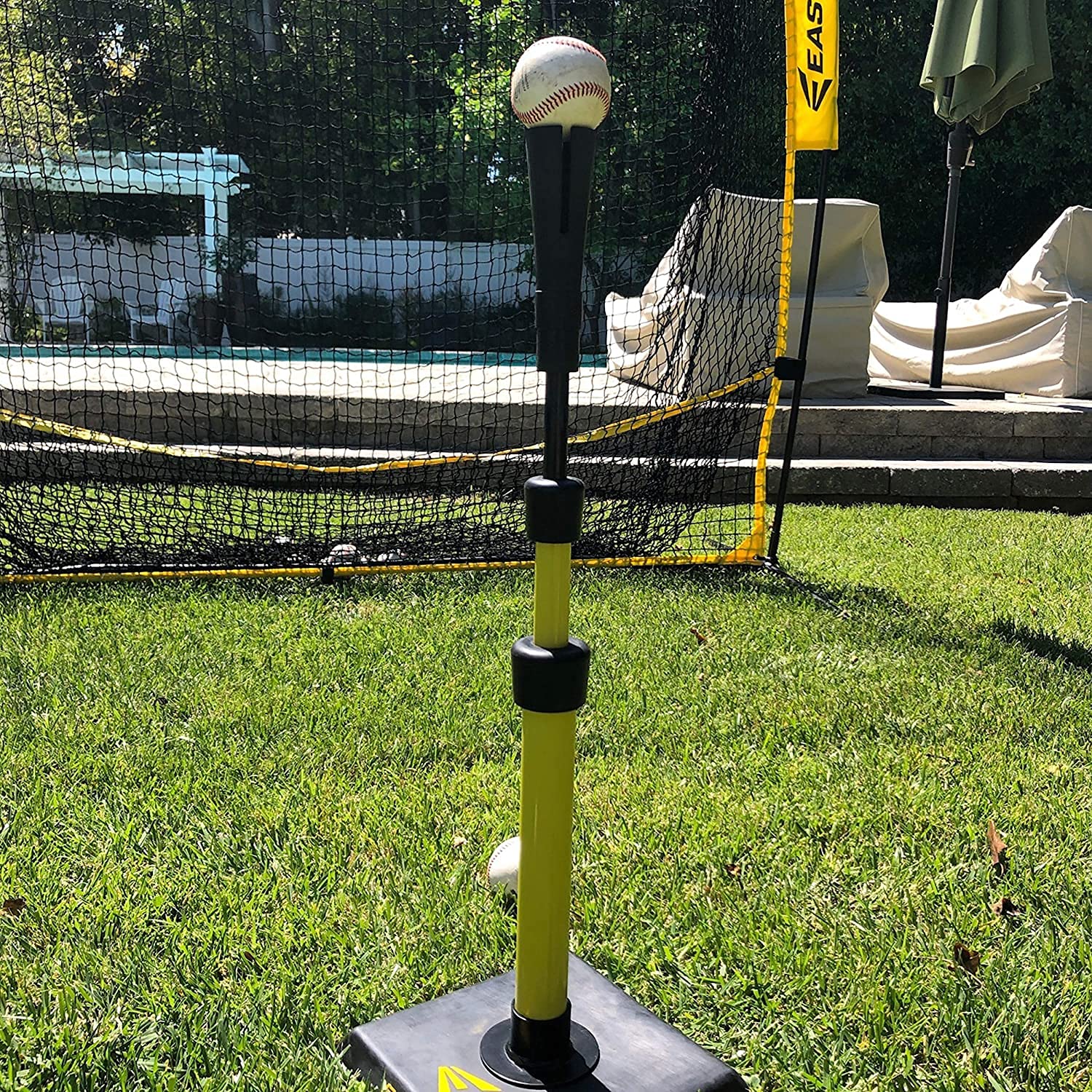 Easton XLP Hitting Net for Baseball & Softball Practice - 5ft & 7ft Options | Portable Training Net for Backyard, Field & Indoor Batting Drills