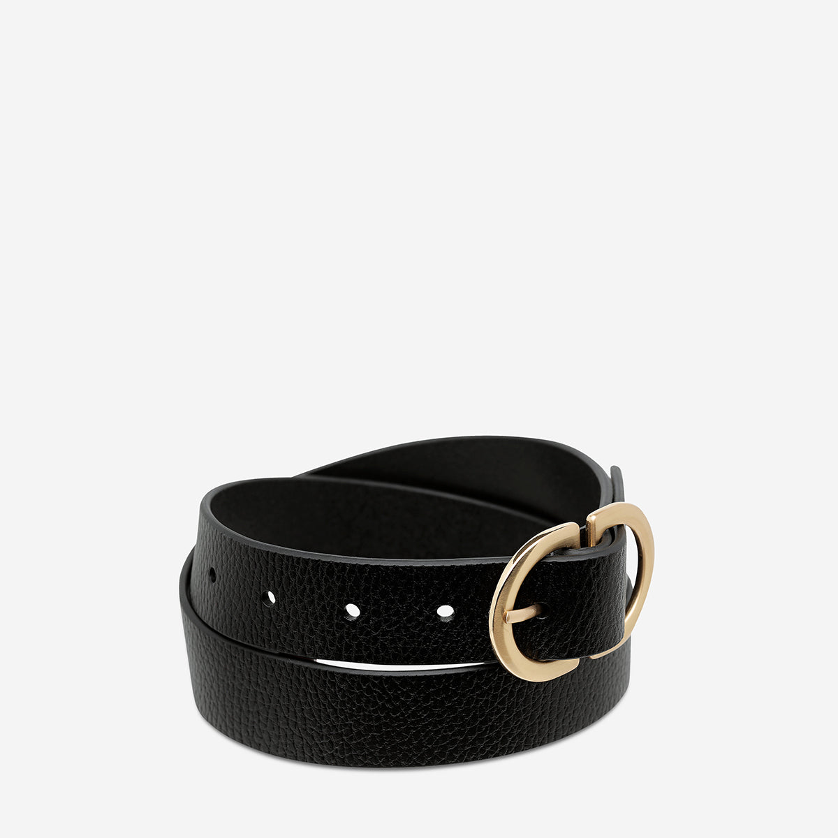 Reverse Buckle Belt for Men & Women - Stylish Black & Gold Adjustable Waist Belt | Perfect for Casual Wear, Office Outfits & Special Occasions