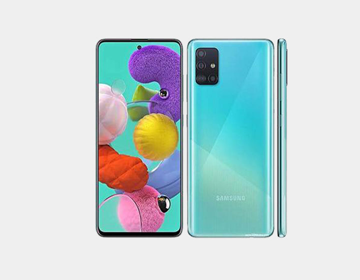Samsung Galaxy A51 (SM-A515F/DS) 128GB 6GB RAM Dual SIM Unlocked Smartphone - Prism Crush Blue | 6.5