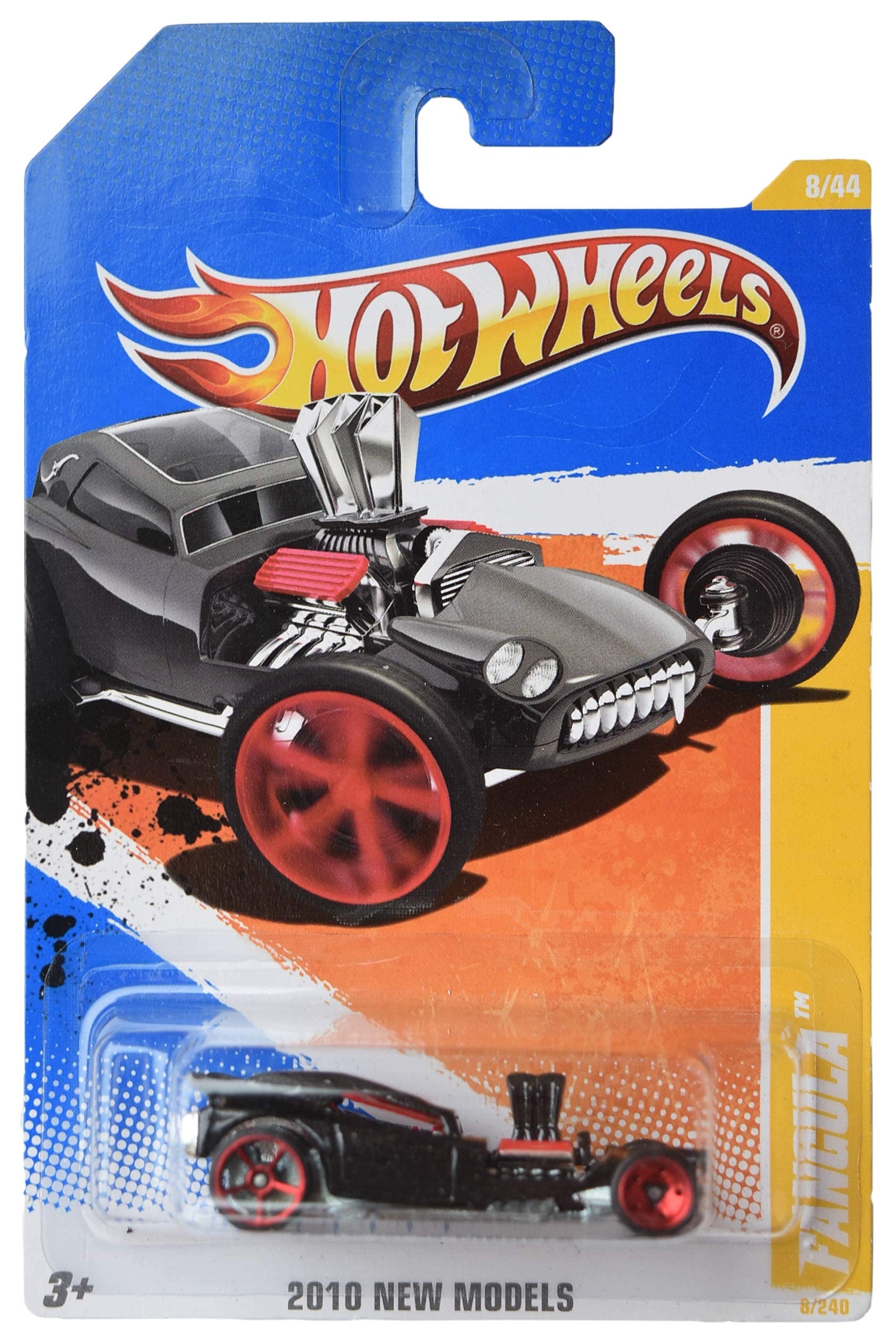 Hot Wheels Fangula Diecast Car - Black Limited Edition 8/240 (2010 New Models 8/44) - Collectible Toy for Kids & Adults, Perfect for Display & Racing Games