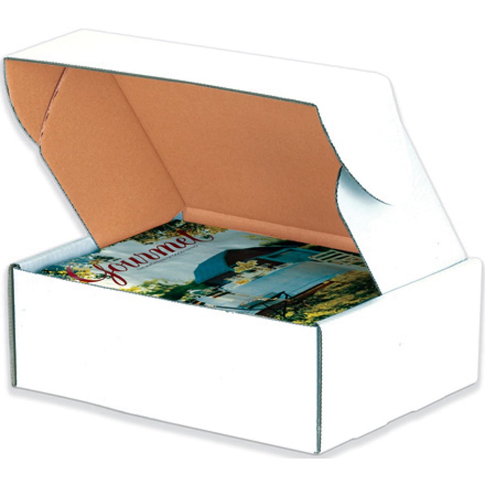 Aviditi White Deluxe Literature Mailing Boxes - 18x12x4 Inches (Pack of 25) | Crush-Proof Shipping & Storage Boxes for Books, Documents & Small Items | Perfect for Ecommerce, Office & Home Organization