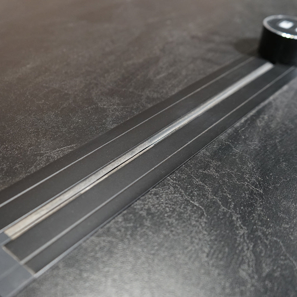 Premium DOLAN 3.6M Black Concrete Conference Table - Modern Boardroom Meeting Table for Office, Executive Meetings & Professional Workspaces