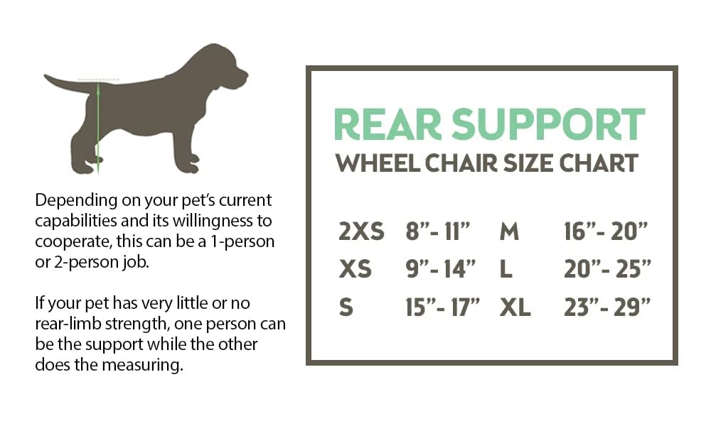 XX-Small Dog Wheelchair - Lightweight & Adjustable Mobility Aid for Small Dogs, Puppies, and Injured Pets - Perfect for Indoor Use, Outdoor Walks, and Rehabilitation