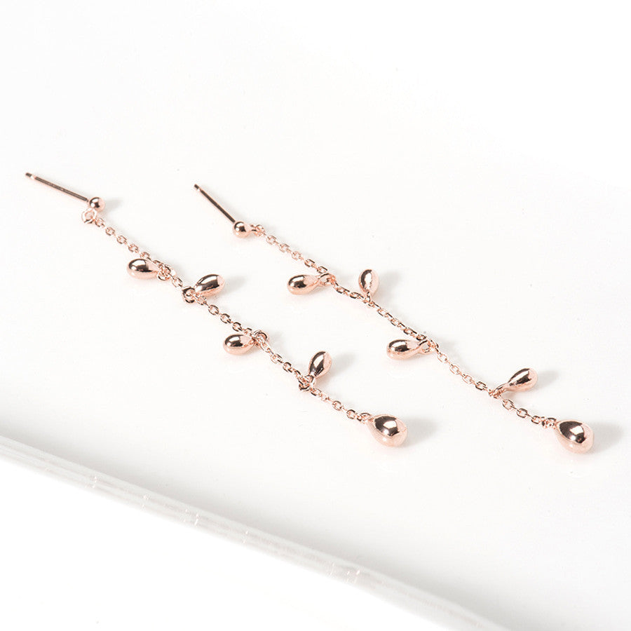 925 Sterling Silver Water Drop Dangle Earrings for Women - Elegant Long Drop Earrings for Party, Wedding & Everyday Wear