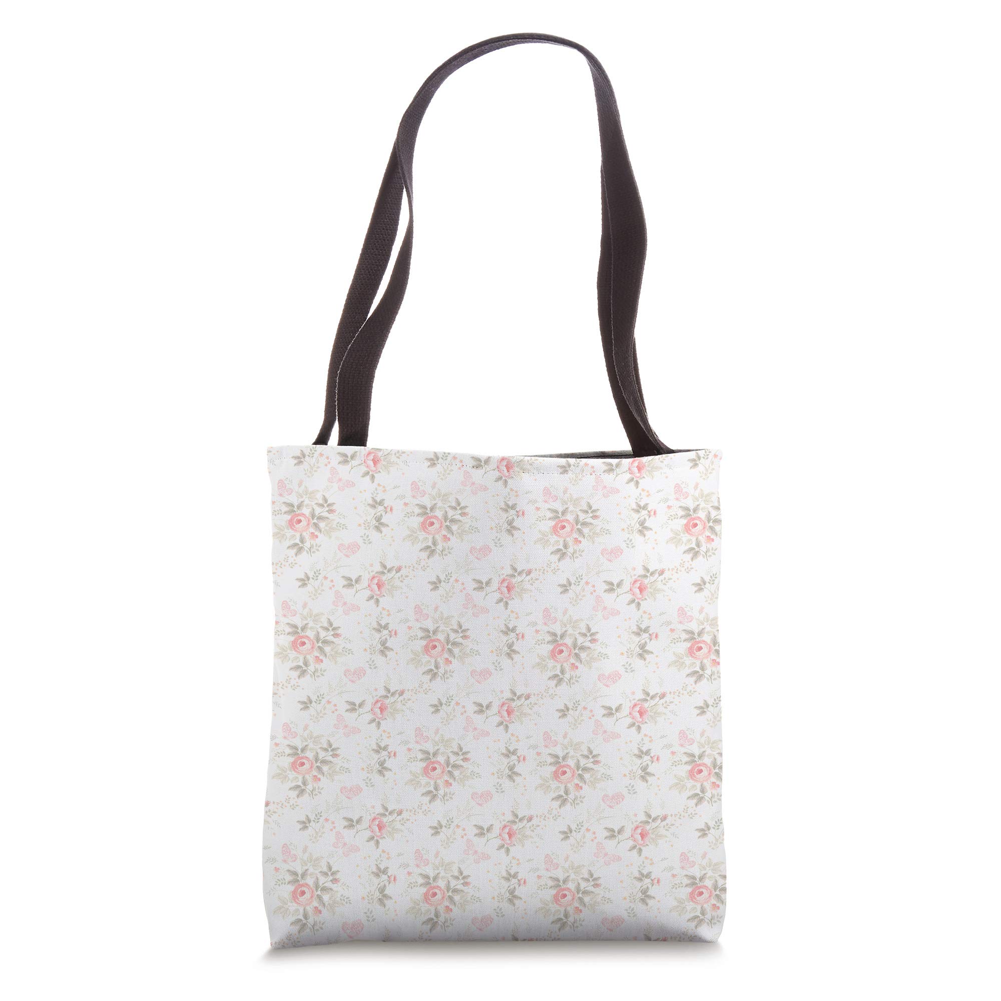 Vintage Floral Decorative Tote Bags for Women - Large Canvas Beach Bag with Zipper Closure - Perfect for Shopping, Travel, and Daily Use