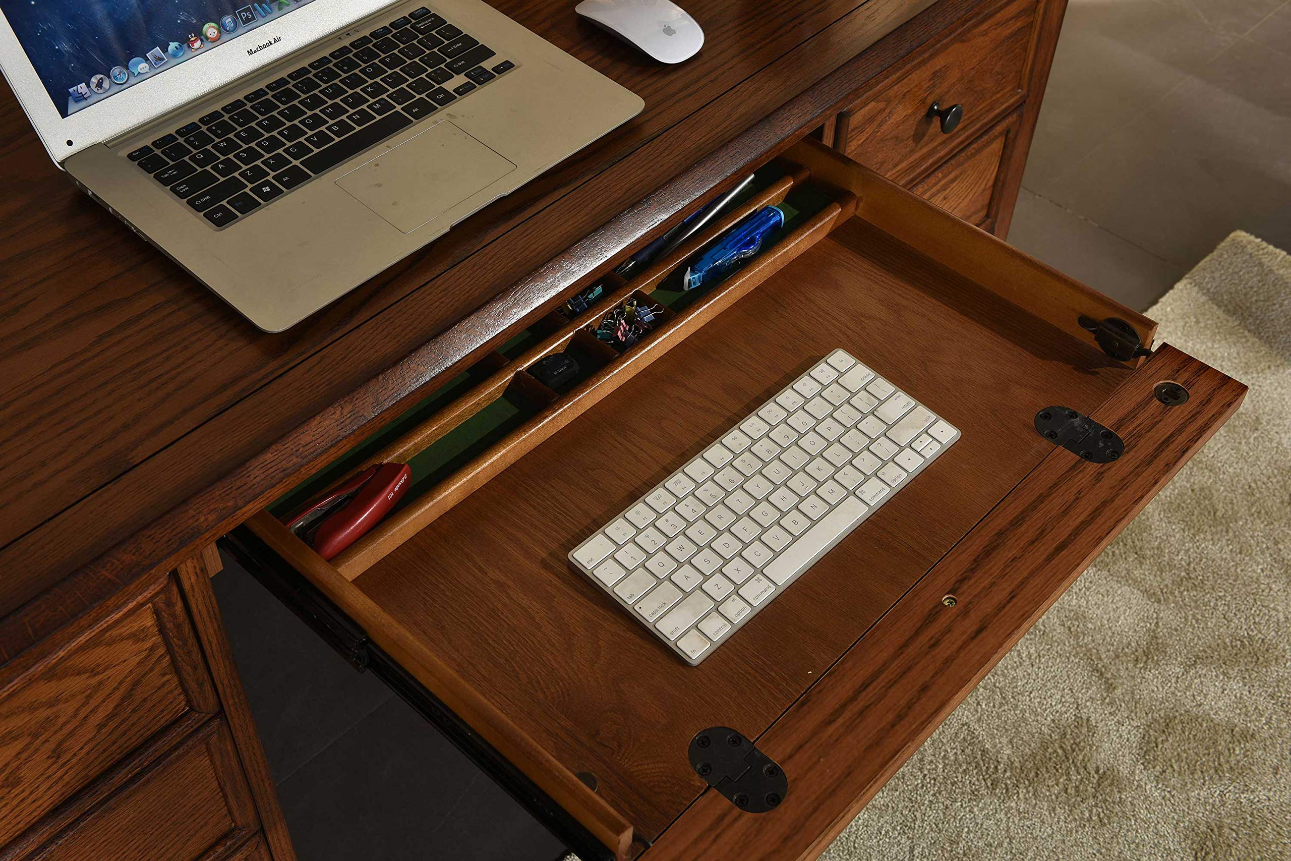 Premium Solid Oak Executive Flat Top Desk - 60