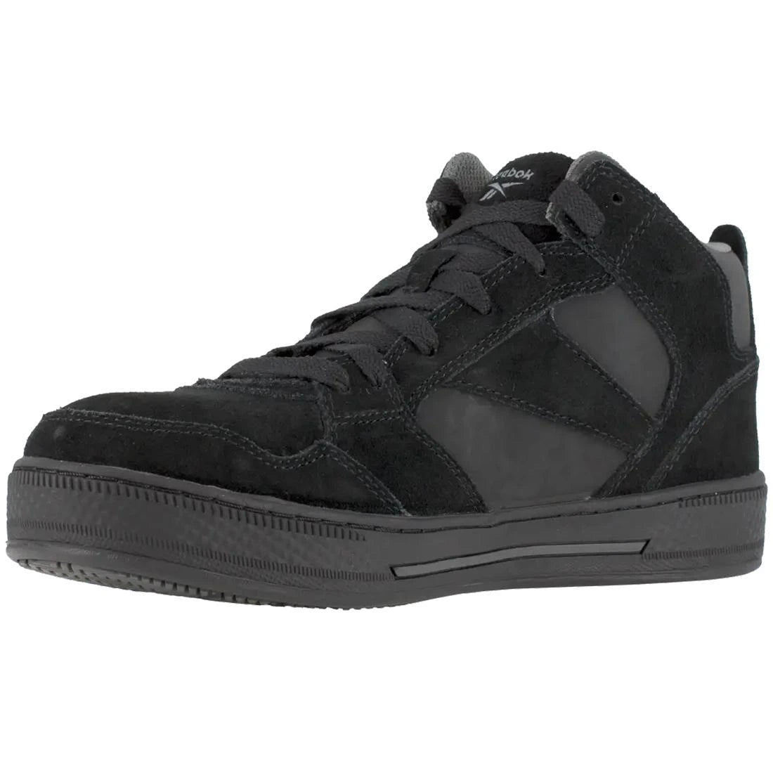 Dayod Composite Toe Athletic Work Shoes for Men - Lightweight Safety Shoes with Slip-Resistant Sole - Perfect for Construction, Warehouse & Outdoor Work (Black)