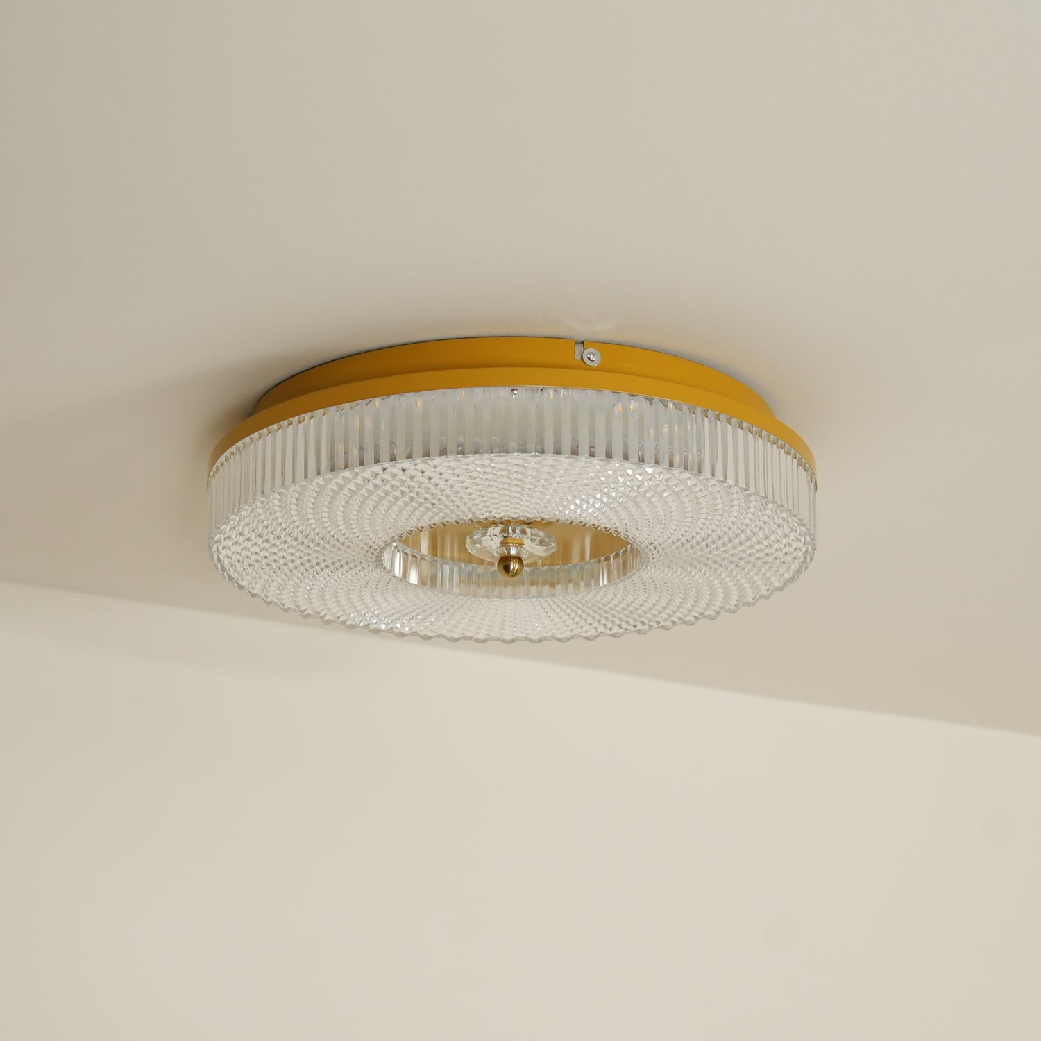 Ayla LED Flush Mount Ceiling Light - Modern Round Dimmable Light Fixture for Bedroom, Kitchen, Hallway & Living Room - Energy Saving Bright Lighting for Home & Office