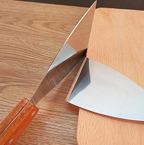 WOIWO 2PCS Stainless Steel Spatula with Wooden Handle - Pizza Turner, Steak Flipper, Kitchen Baking Utensil for Grilling, Frying & Serving - Perfect for BBQ, Camping & Home Cooking