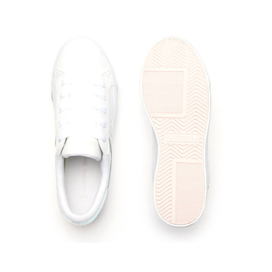 Lacoste Women's Ziane Platform Sneakers in White Iridescent - Stylish Comfort for Casual Outings & Everyday Wear