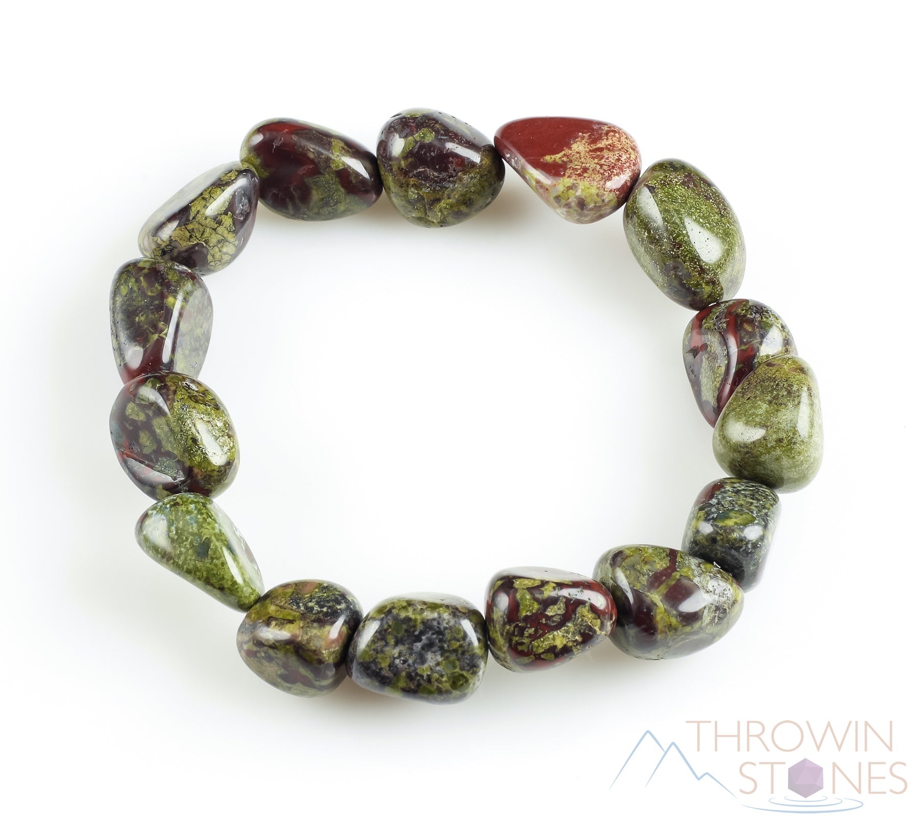 Dragons Blood Jasper Crystal Bracelet - Handmade Healing Stone Beaded Bracelet with Tumbled Beads for Women | Spiritual Jewelry, Chakra Balancing, Meditation & Energy Healing Accessory
